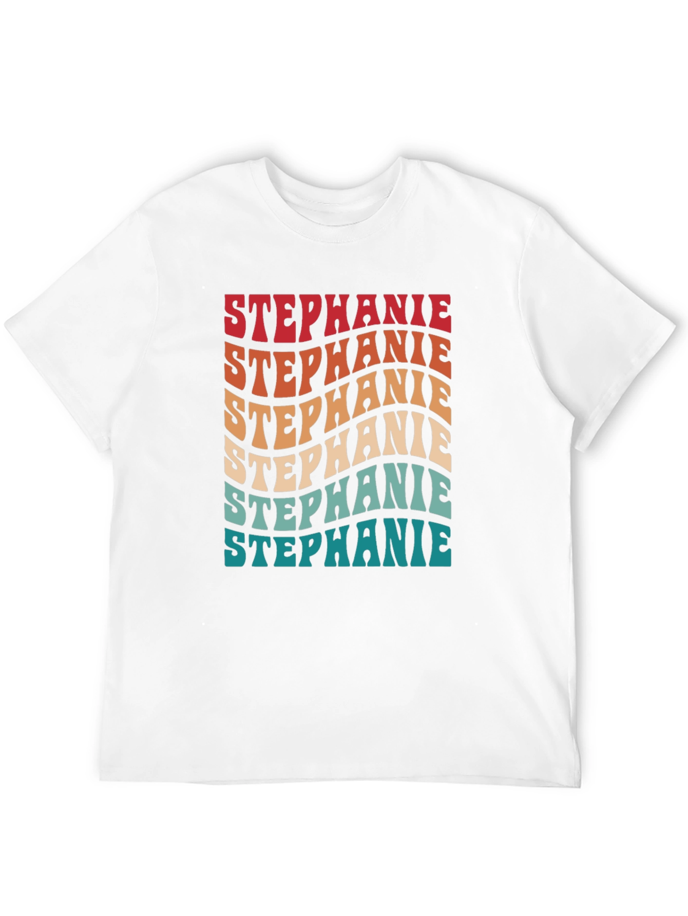 Retro Stephanie Tee - Groovy Custom Name Shirt