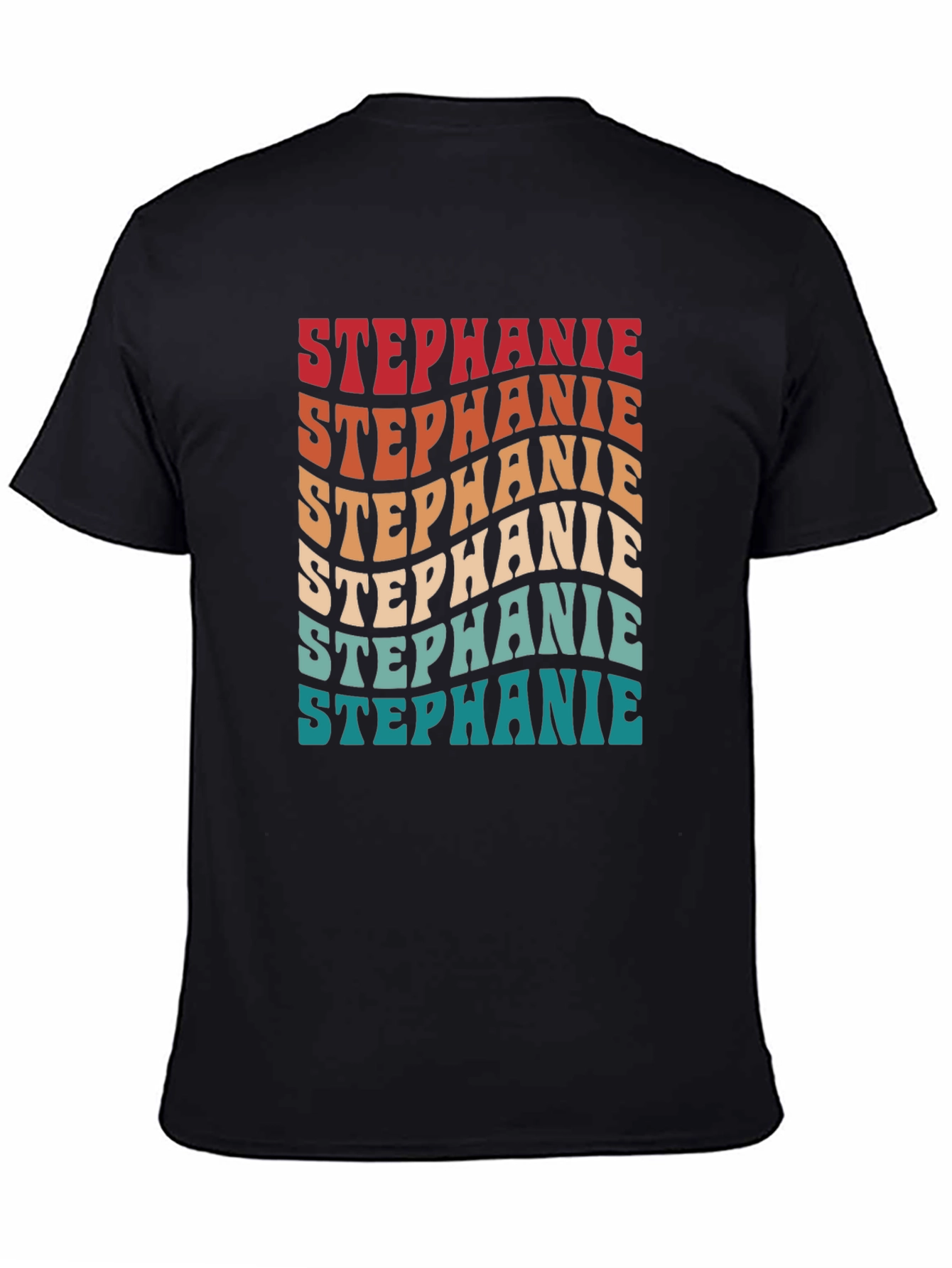 Retro Stephanie Tee - Groovy Custom Name Shirt