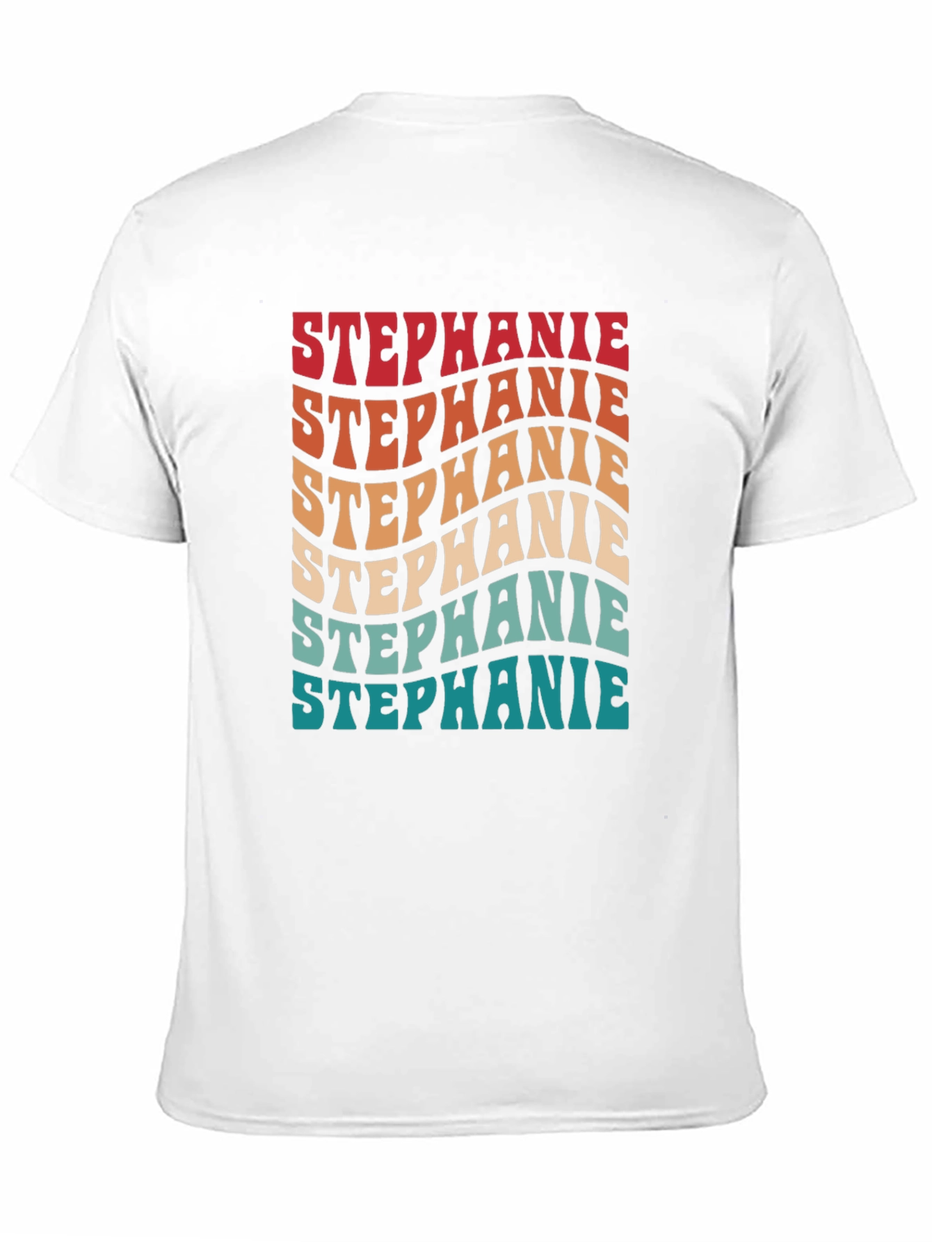 Retro Stephanie Tee - Groovy Custom Name Shirt