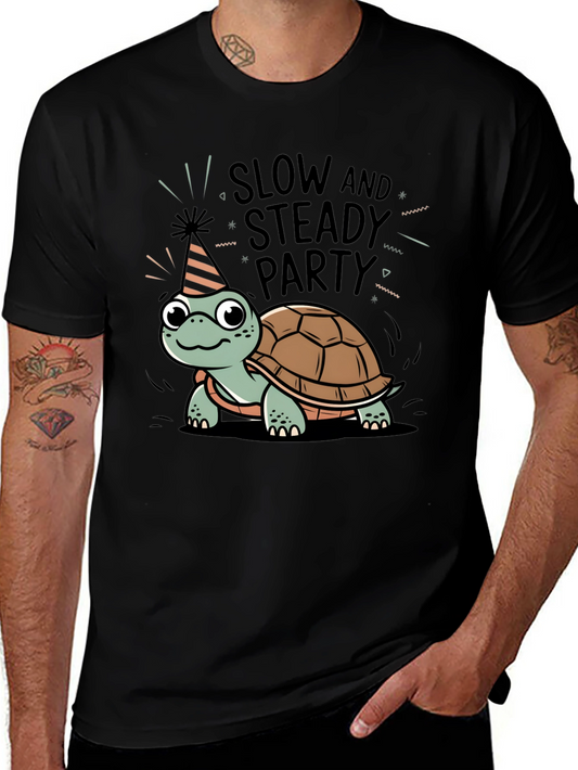 Slow & Steady Party Turtle T-Shirt