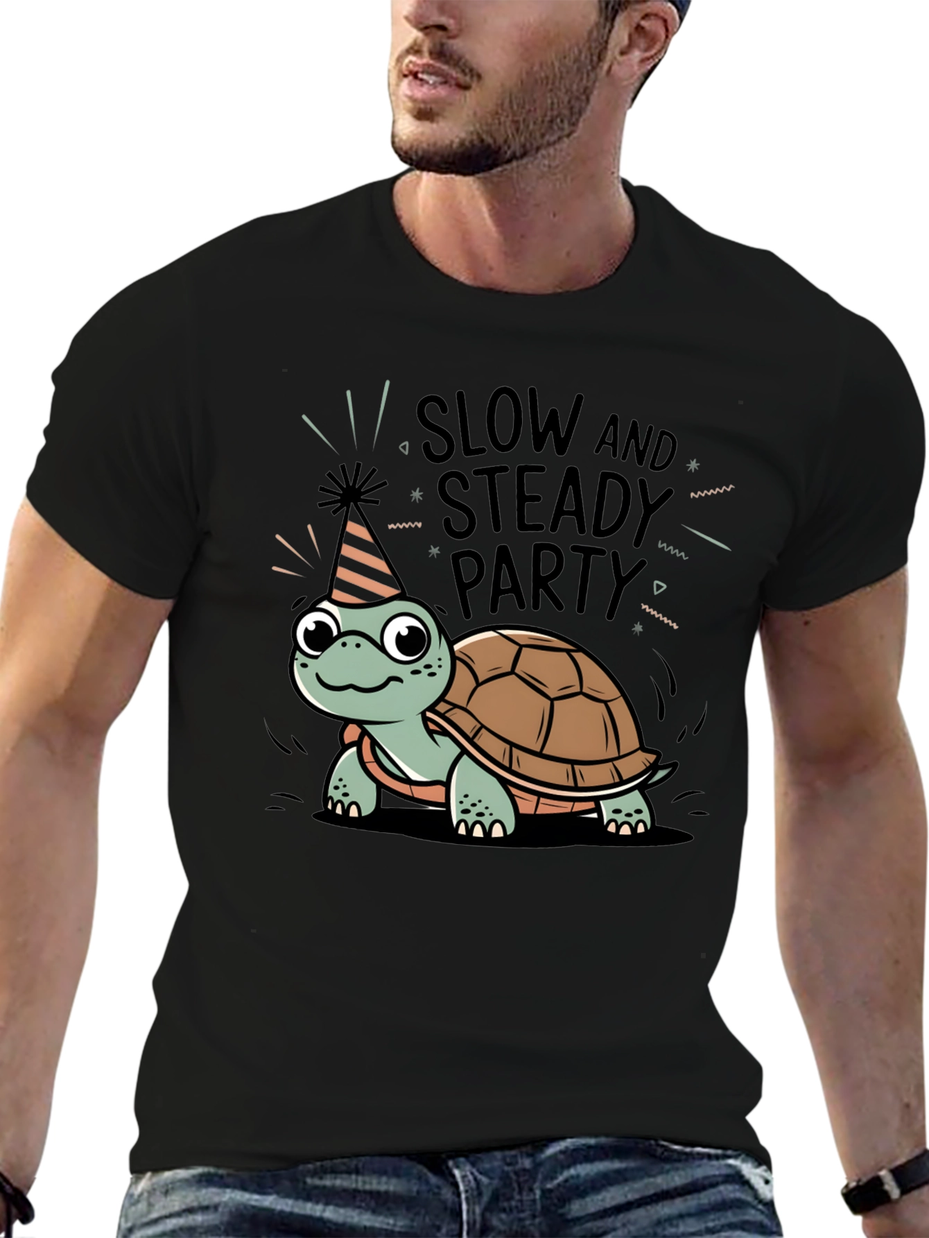 Slow & Steady Party Turtle T-Shirt