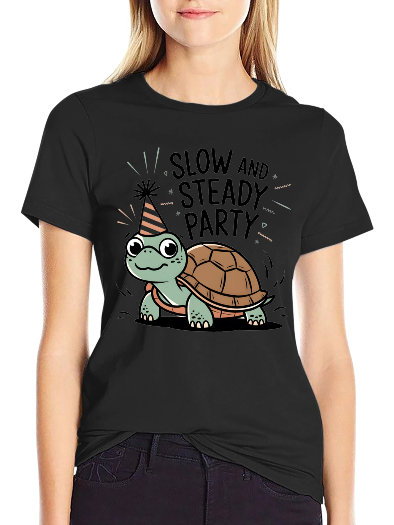 Slow & Steady Party Turtle T-Shirt