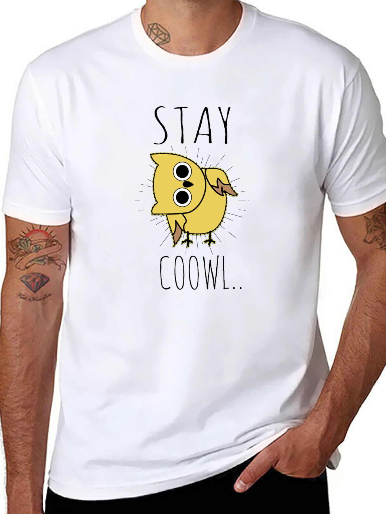 Stay Coowl Black Graphic Tee