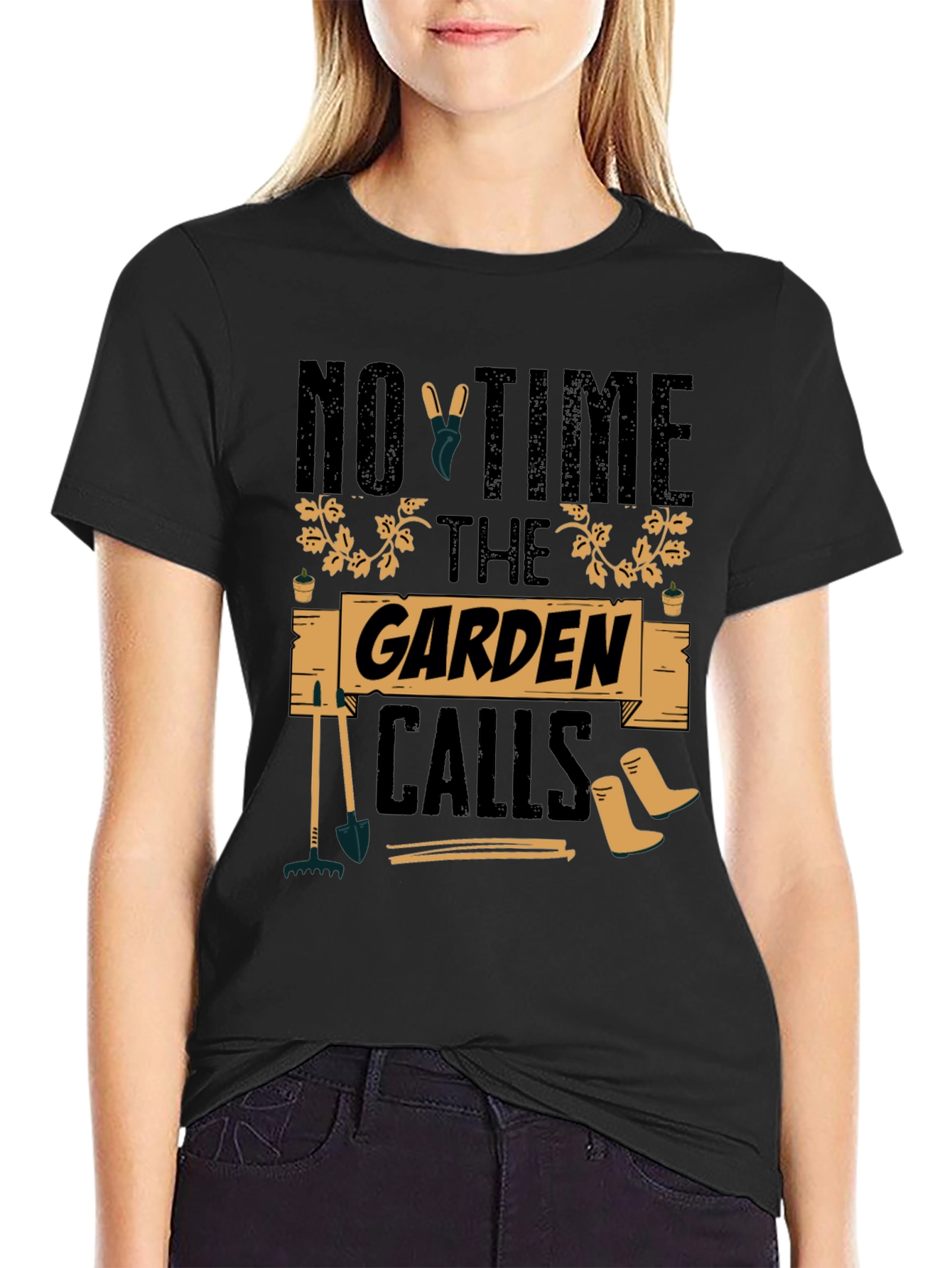 Gardeners Delight Tee - No Time The Garden Calls