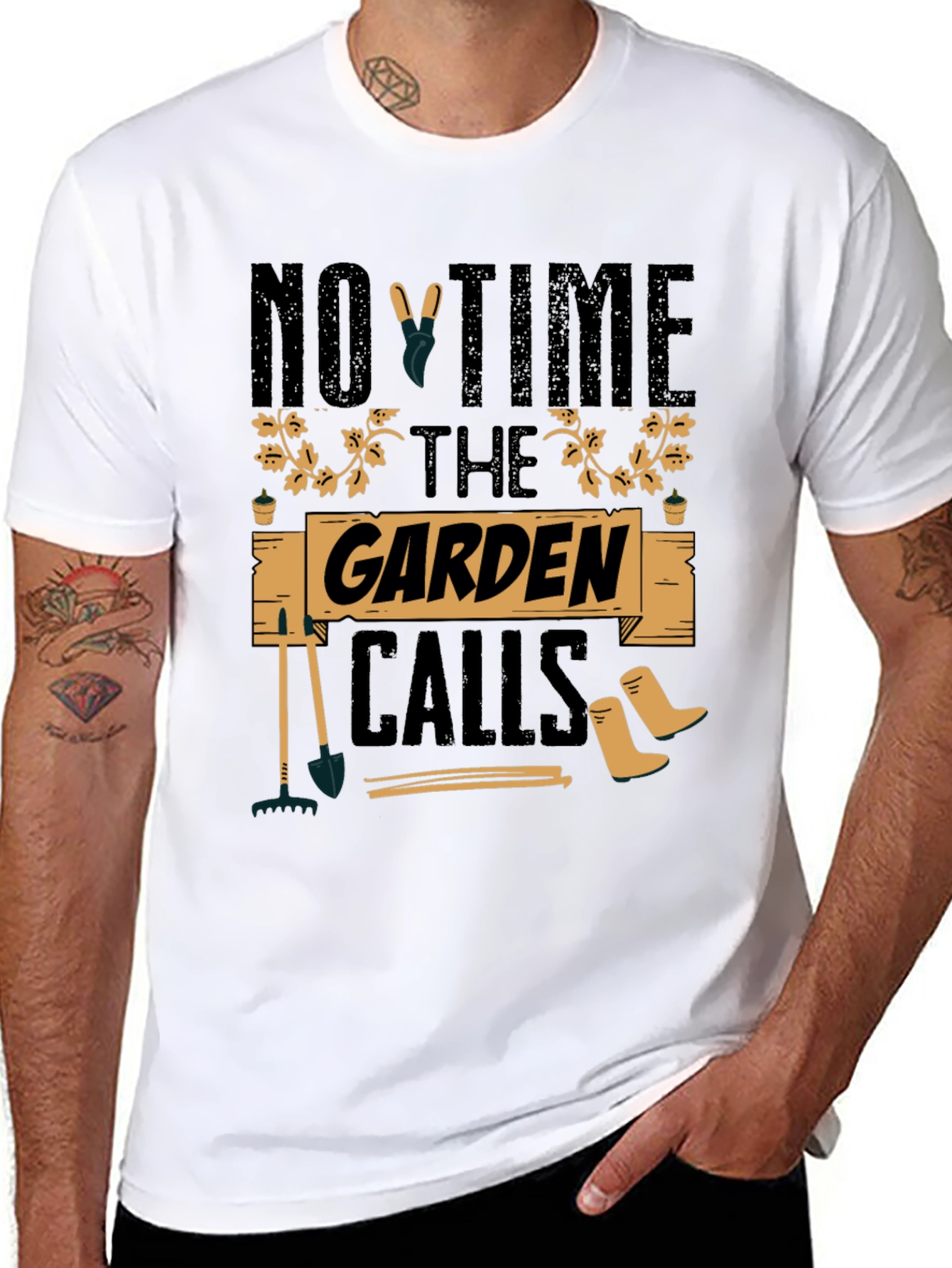 Gardeners Delight Tee - No Time The Garden Calls