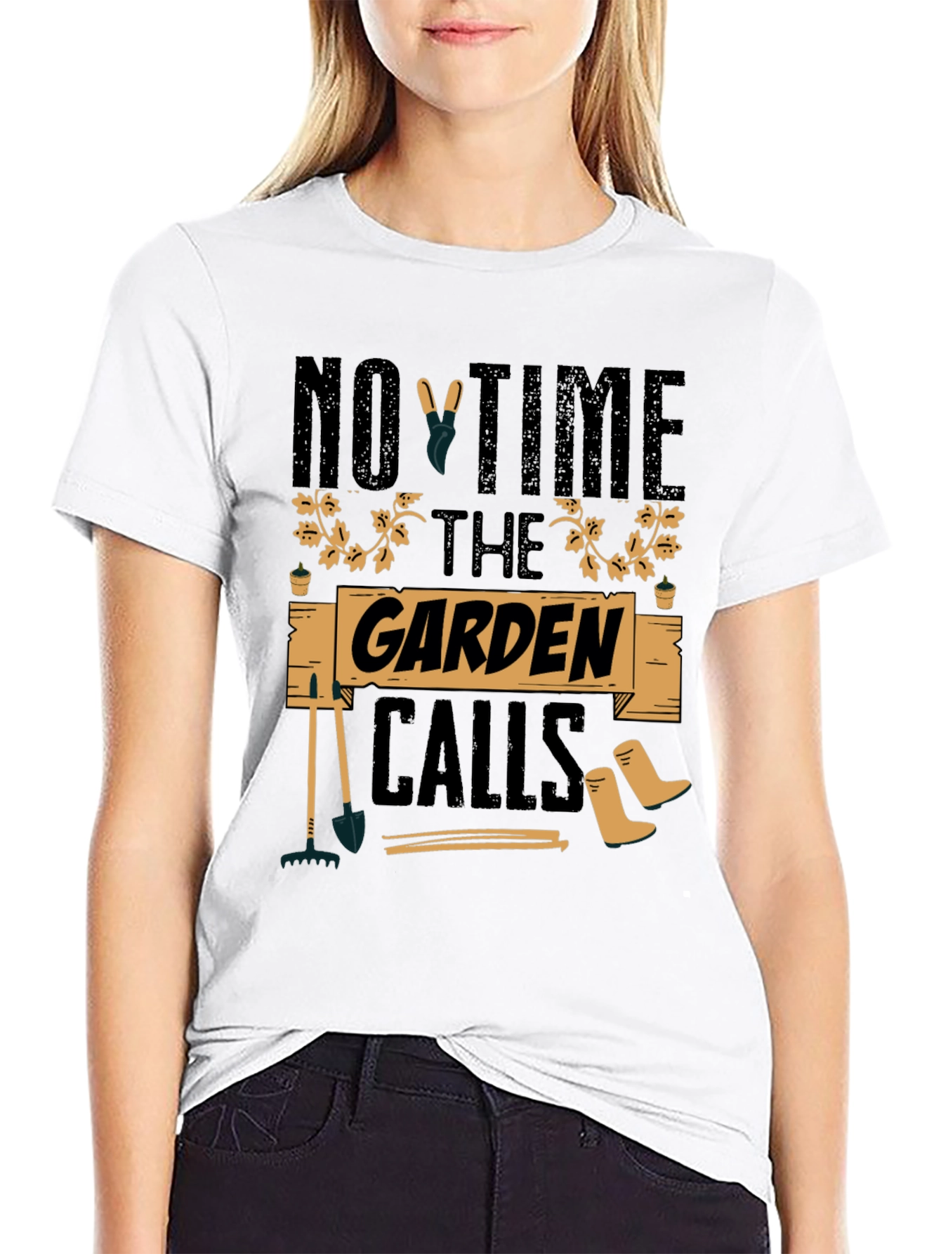 Gardeners Delight Tee - No Time The Garden Calls