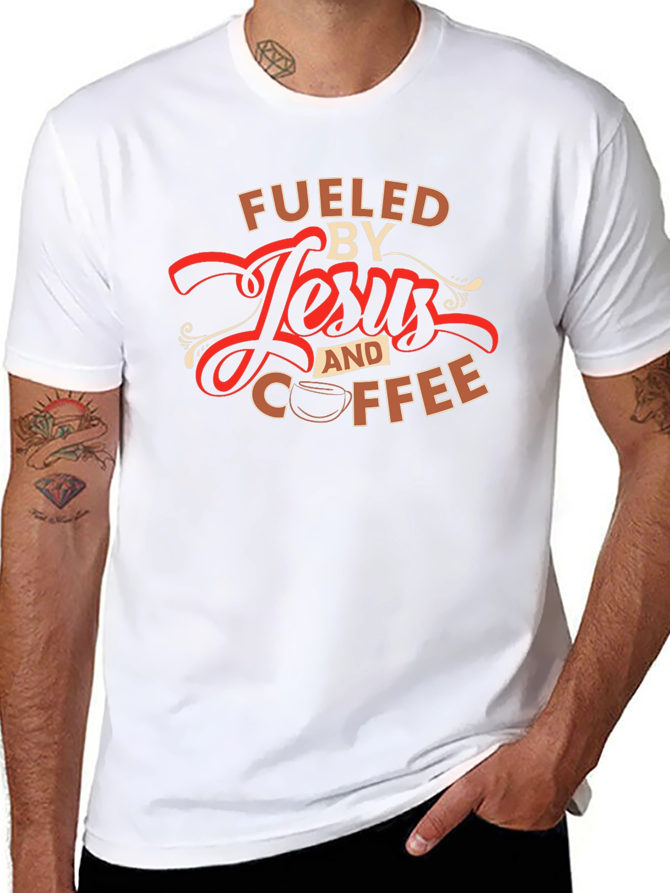 Fueled by Jesus and Coffee T-Shirt