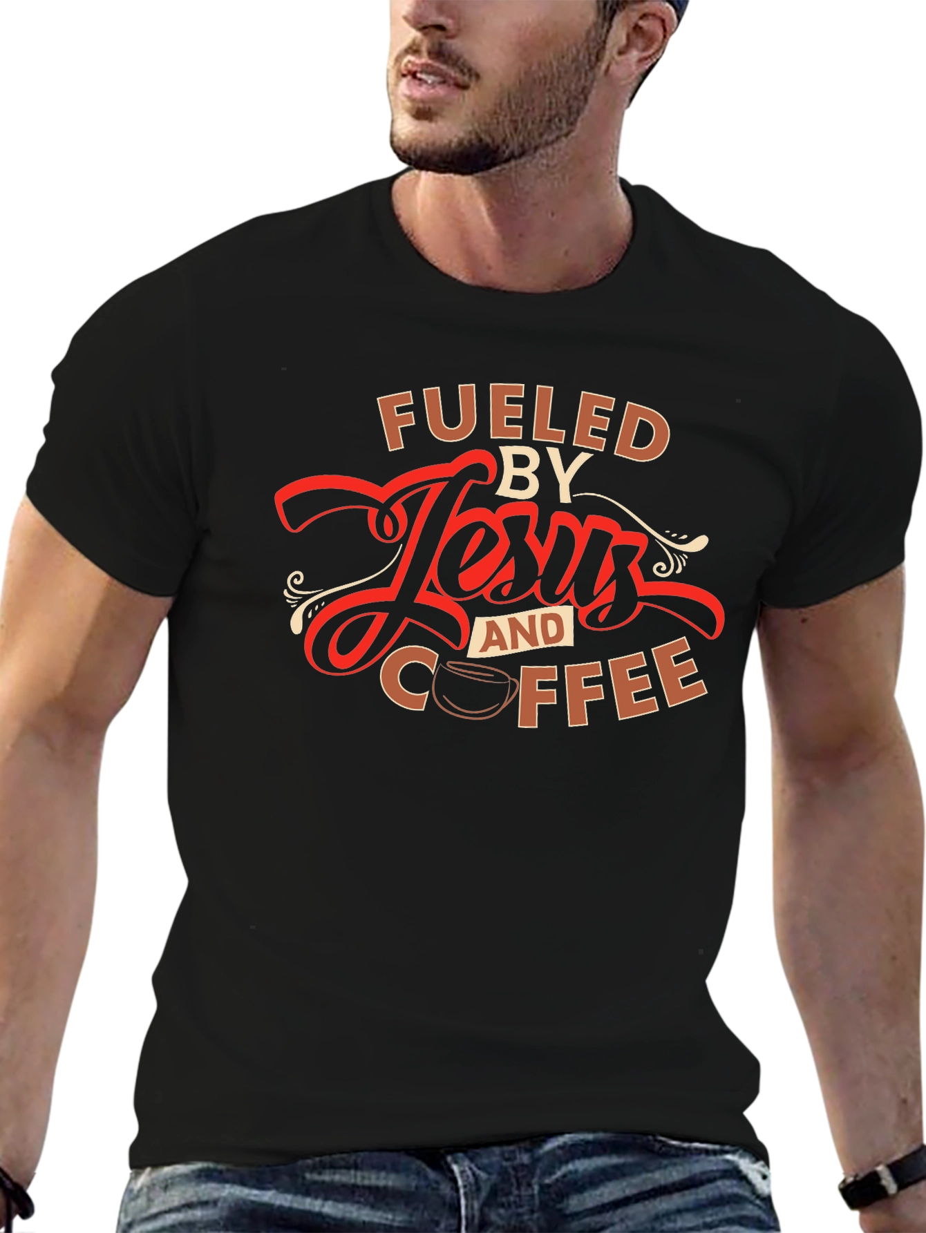 Fueled by Jesus and Coffee T-Shirt