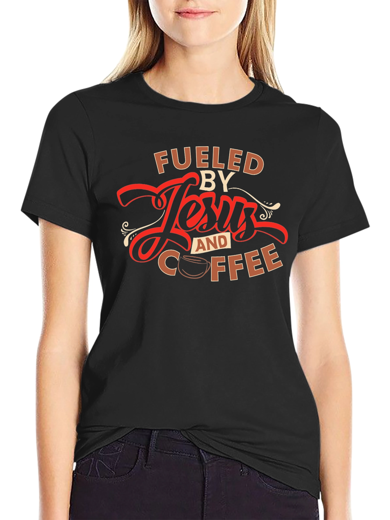 Fueled by Jesus and Coffee T-Shirt