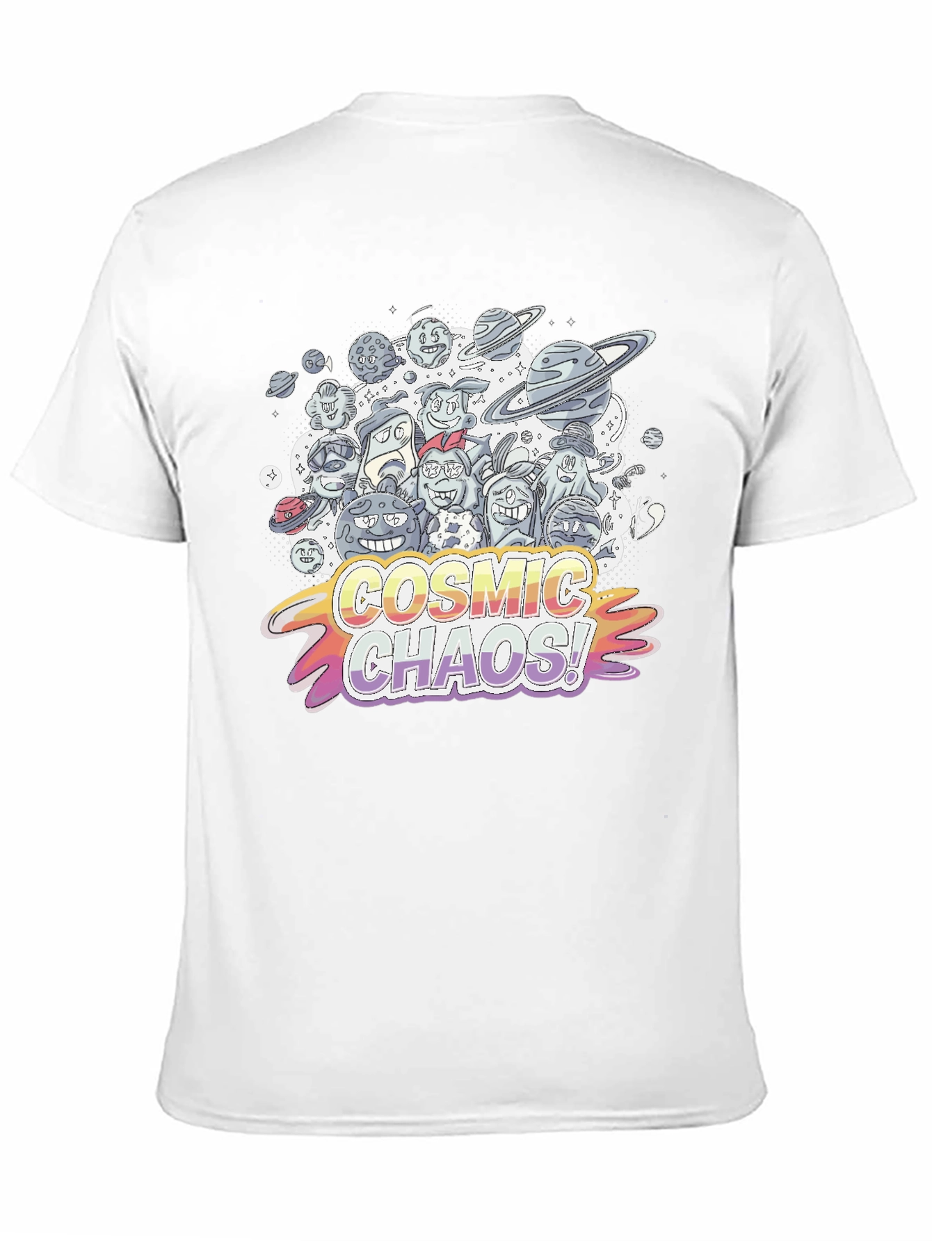 Cosmic Chaos Graphic Print T-Shirt