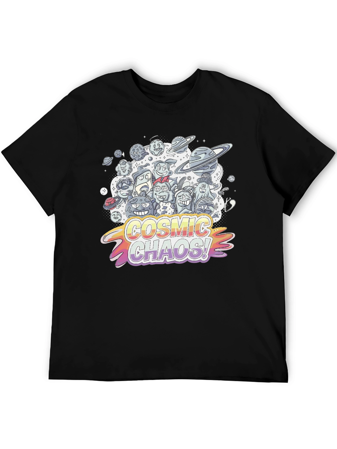 Cosmic Chaos Graphic Print T-Shirt