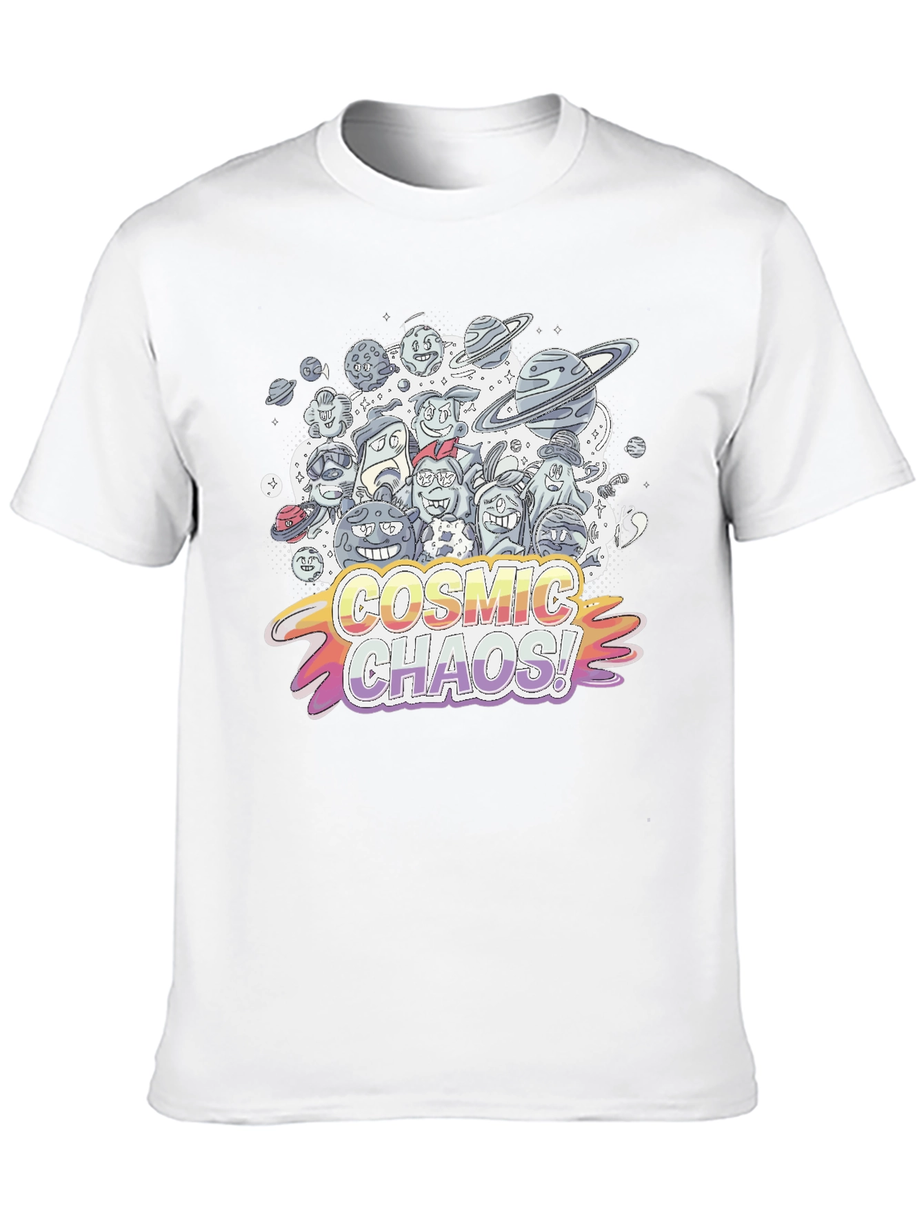Cosmic Chaos Graphic Print T-Shirt