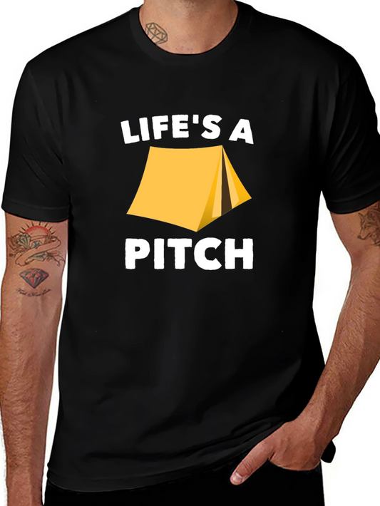Lifes A Pitch Camping T-Shirt