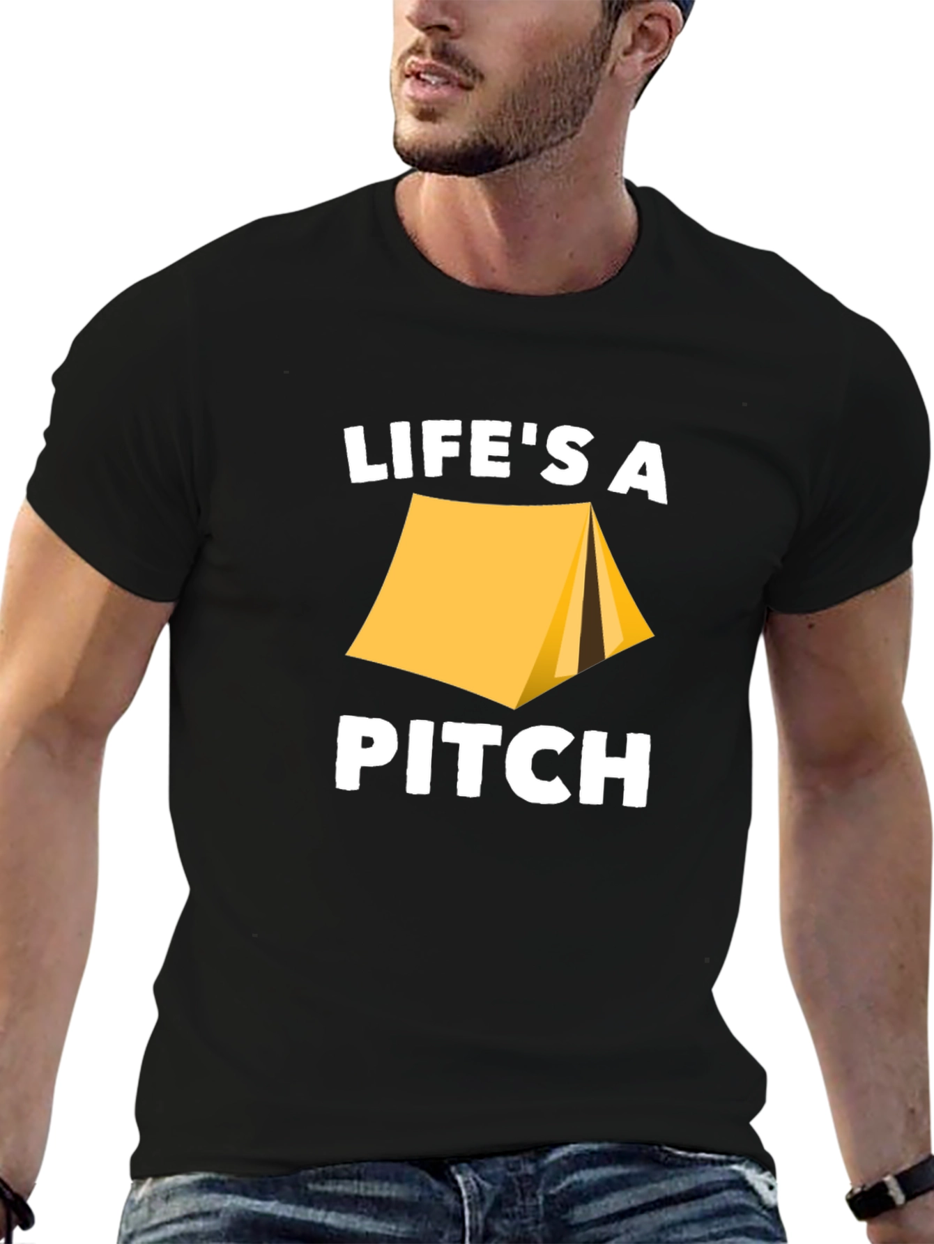 Lifes A Pitch Camping T-Shirt