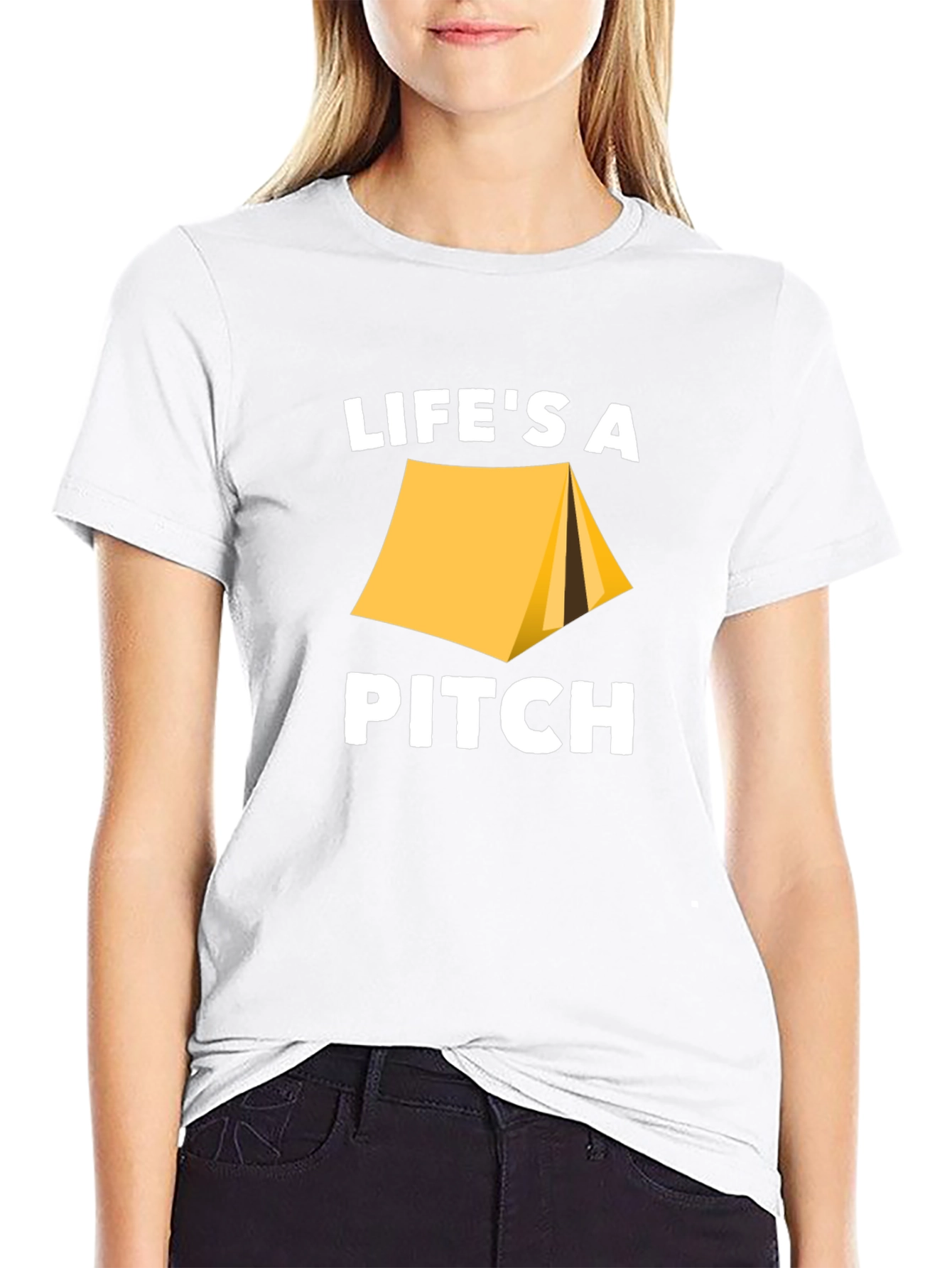 Lifes A Pitch Camping T-Shirt