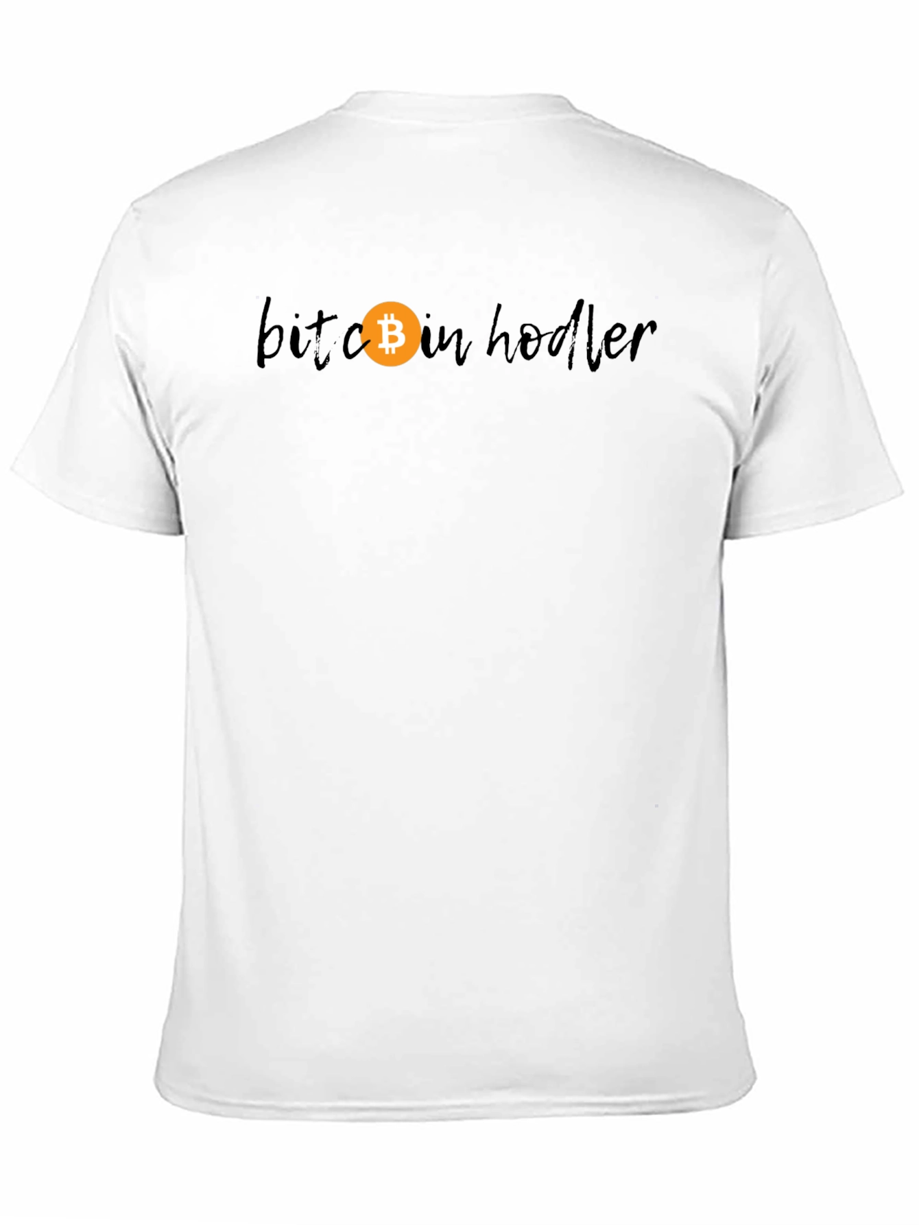 Bitcoin HODLer Black T-Shirt Crypto Design