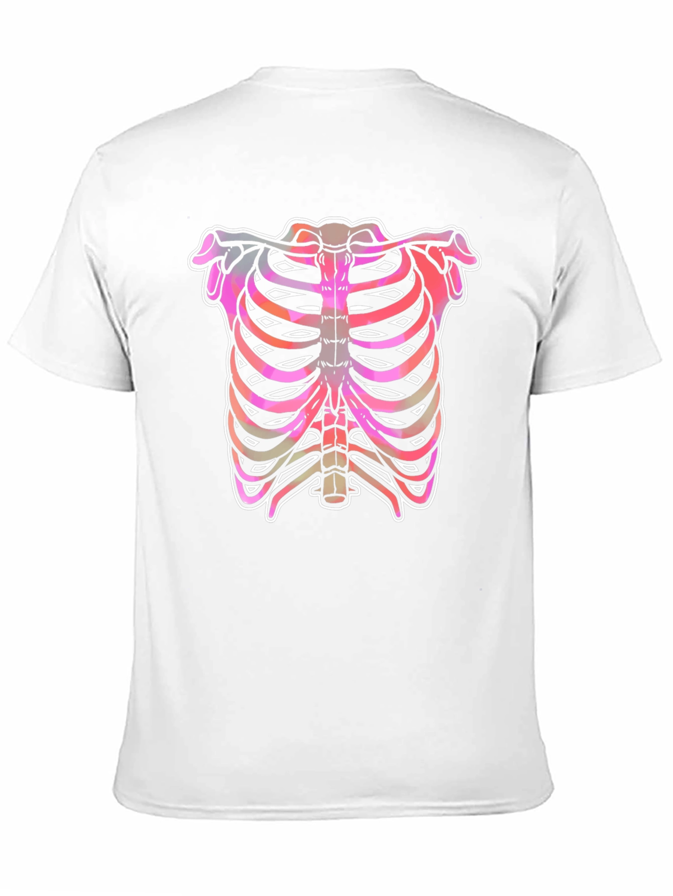 Rib Cage Graphic Tee - Unique Halloween Shirt