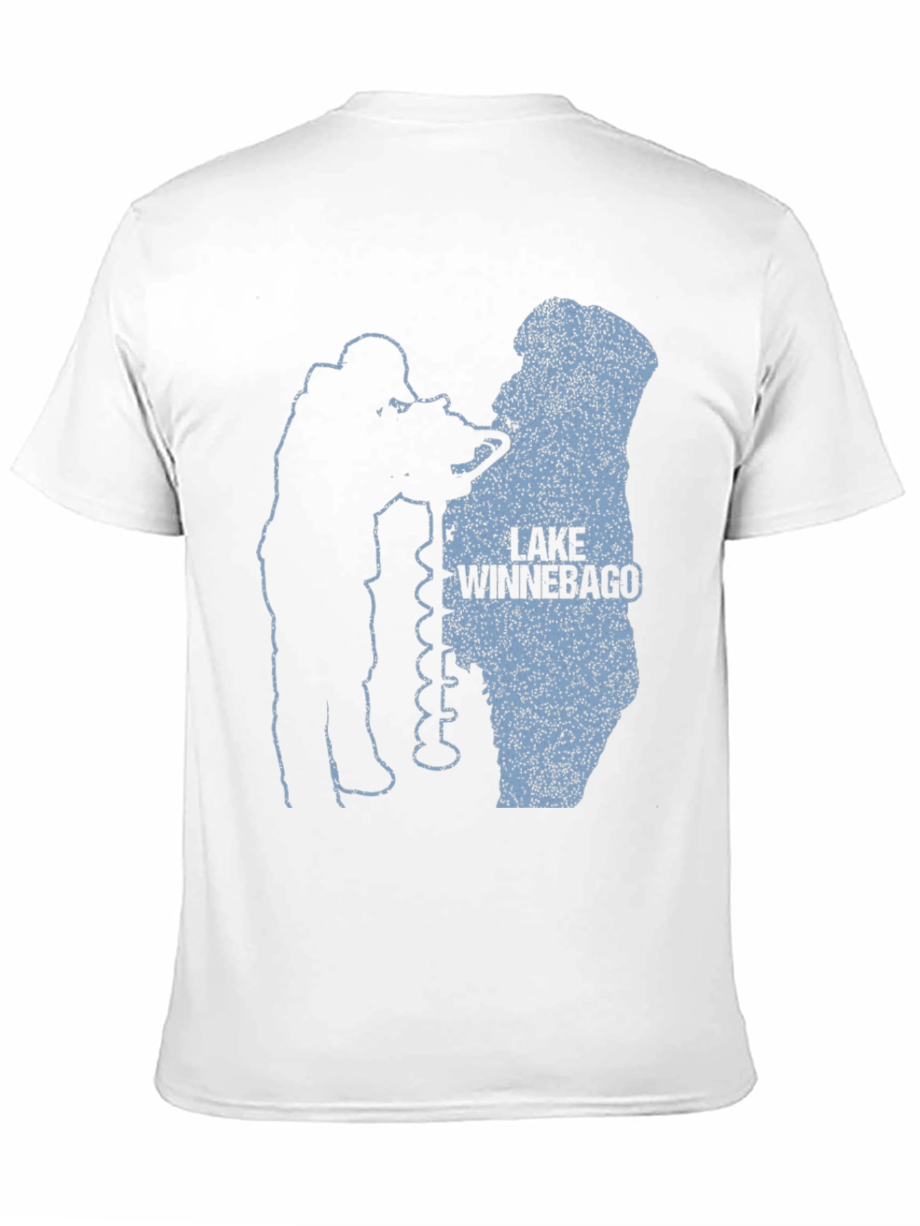 Lake Winnebago Ice Fishing Graphic T-Shirt