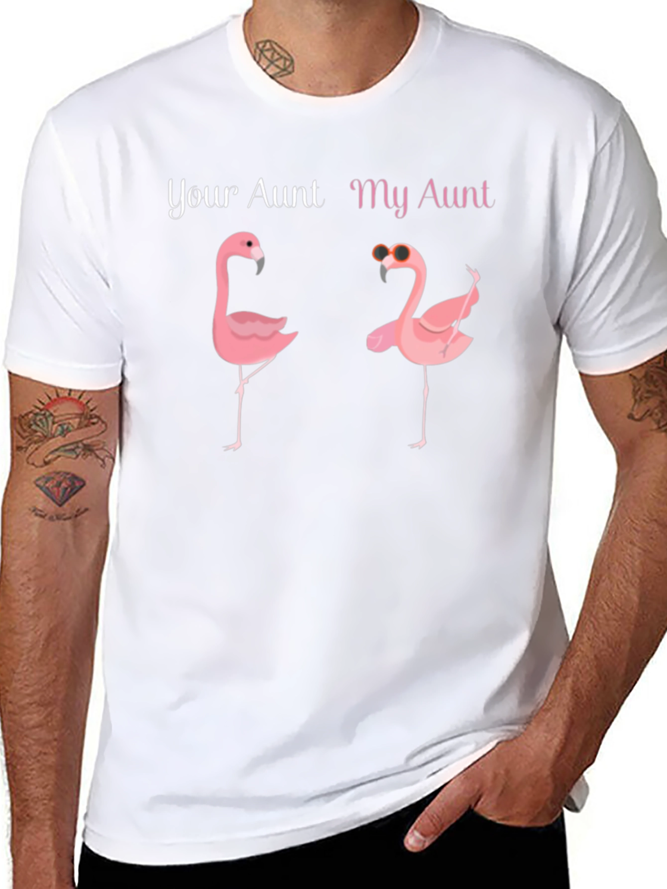 Your Aunt My Aunt Flamingo T-Shirt