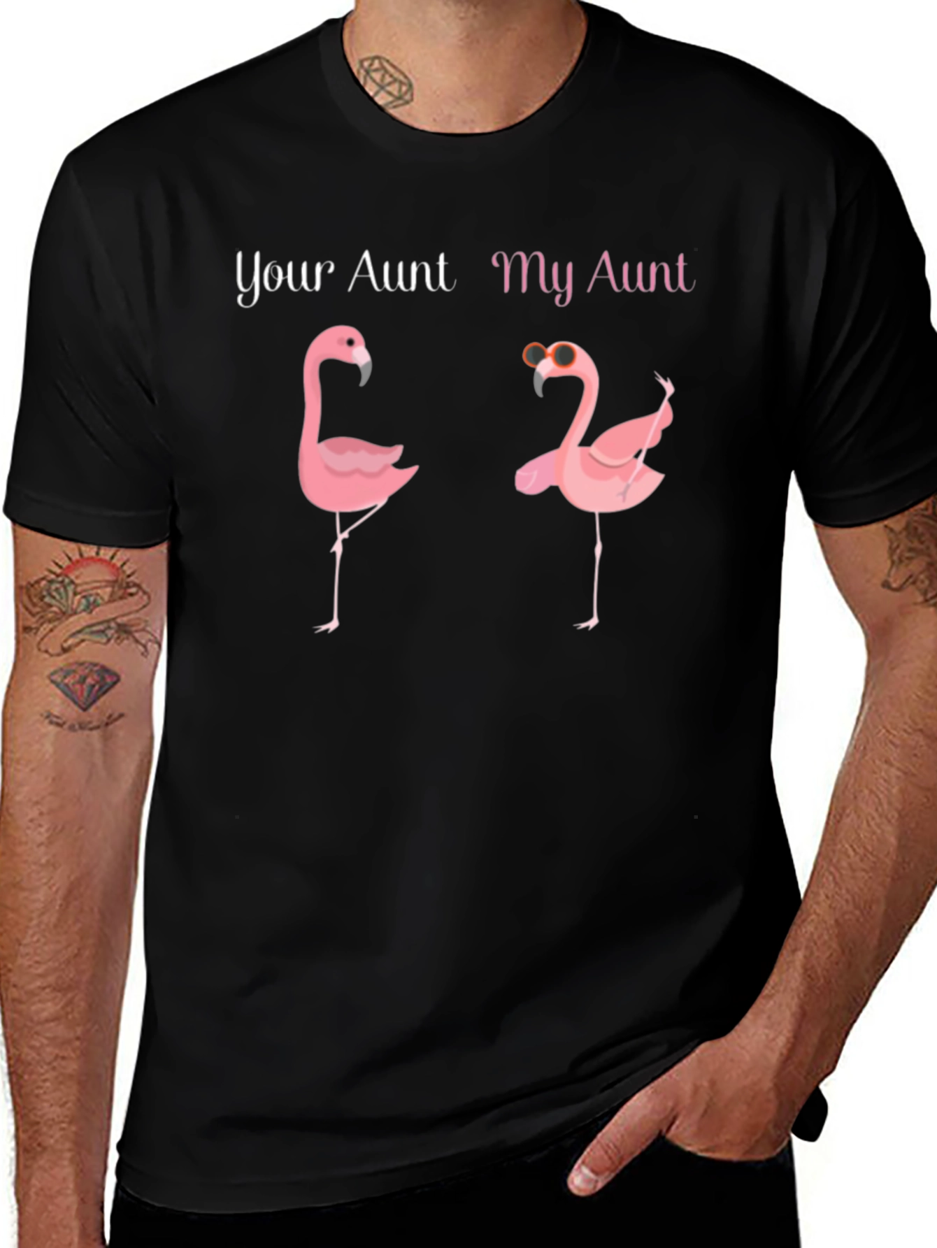 Your Aunt My Aunt Flamingo T-Shirt