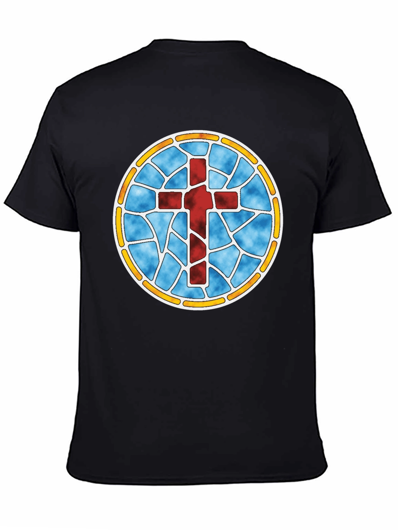 Stained Glass Cross Graphic Tee