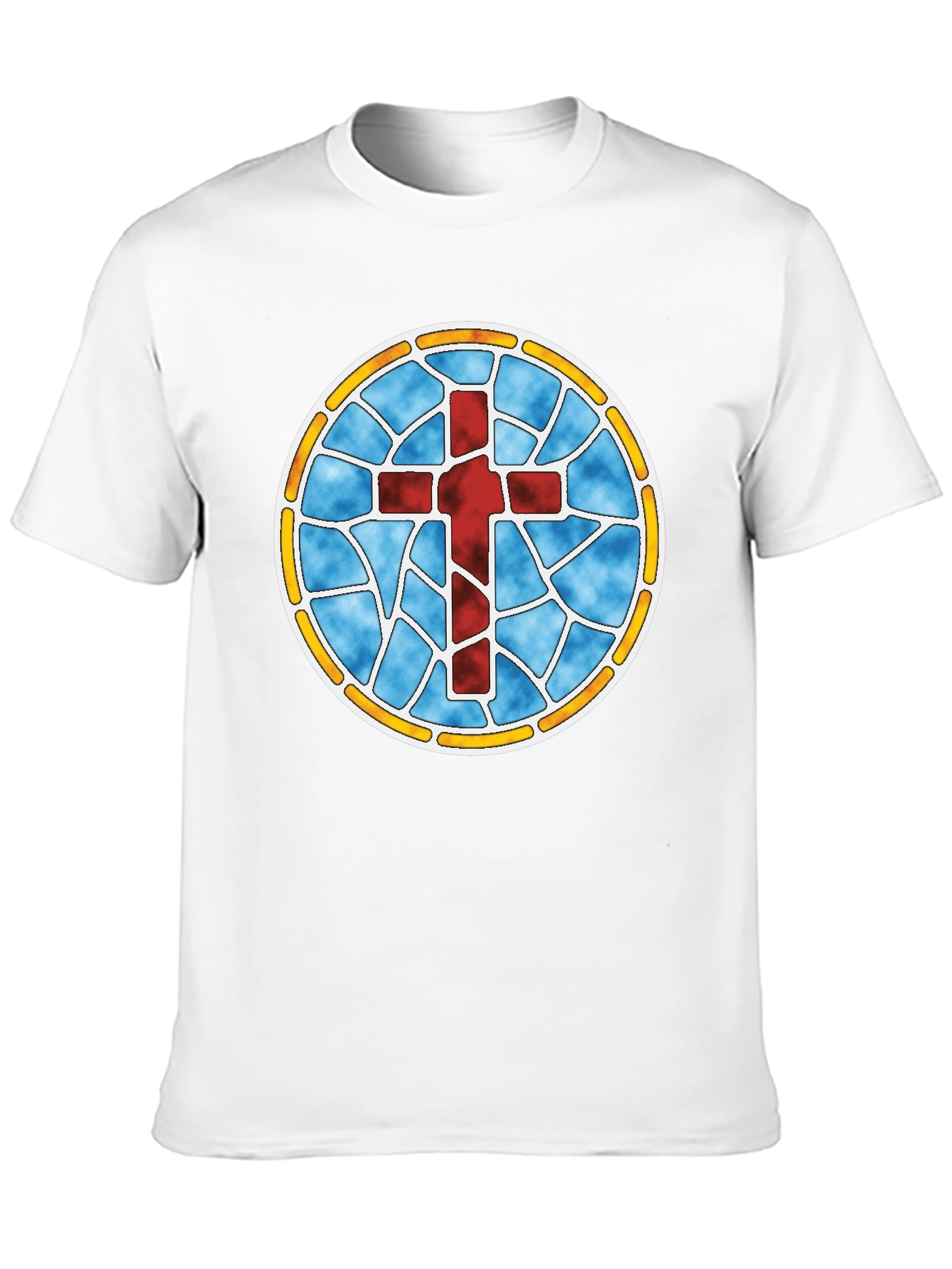Stained Glass Cross Graphic Tee