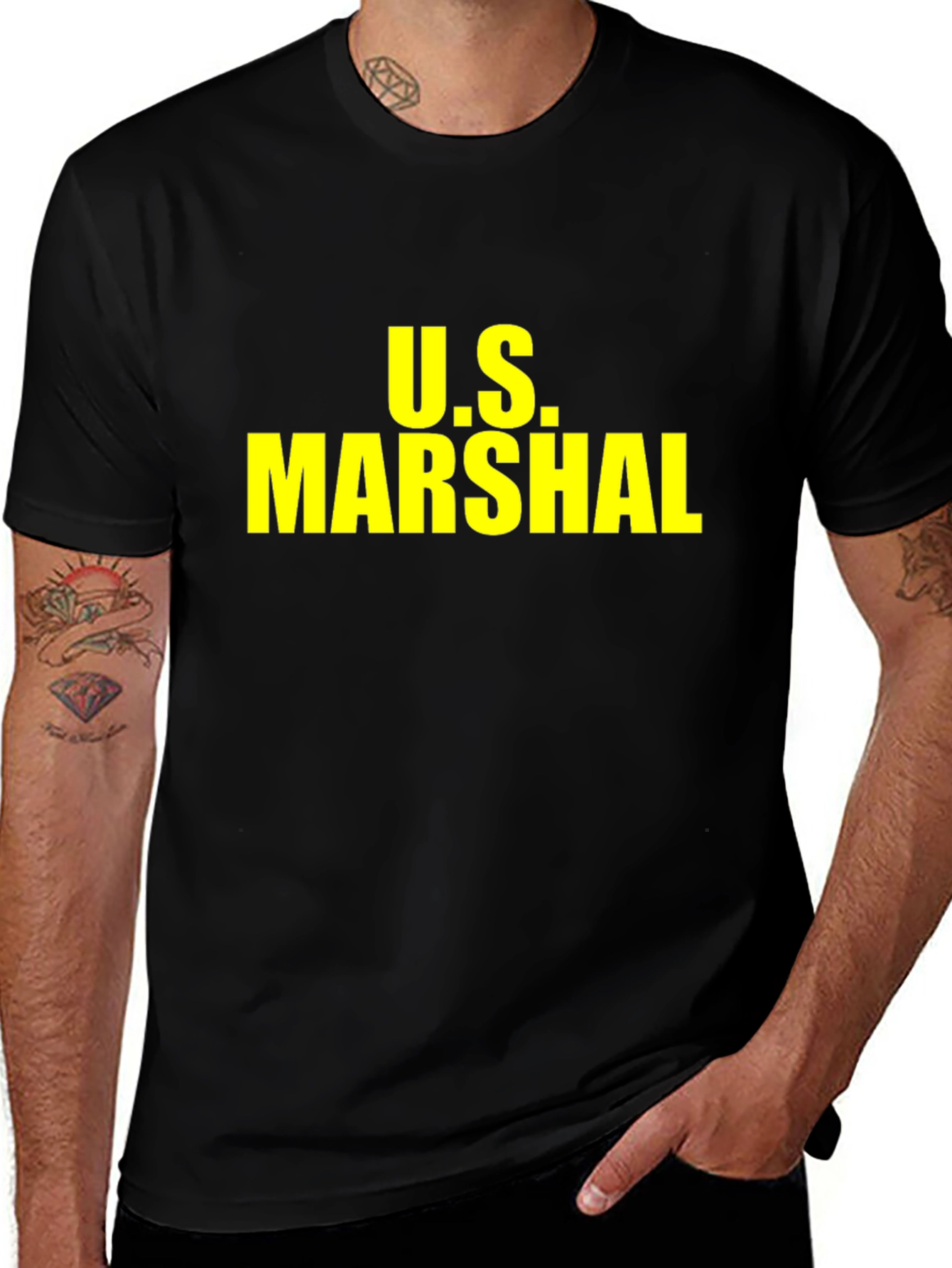 U.S. Marshal Black T-Shirt