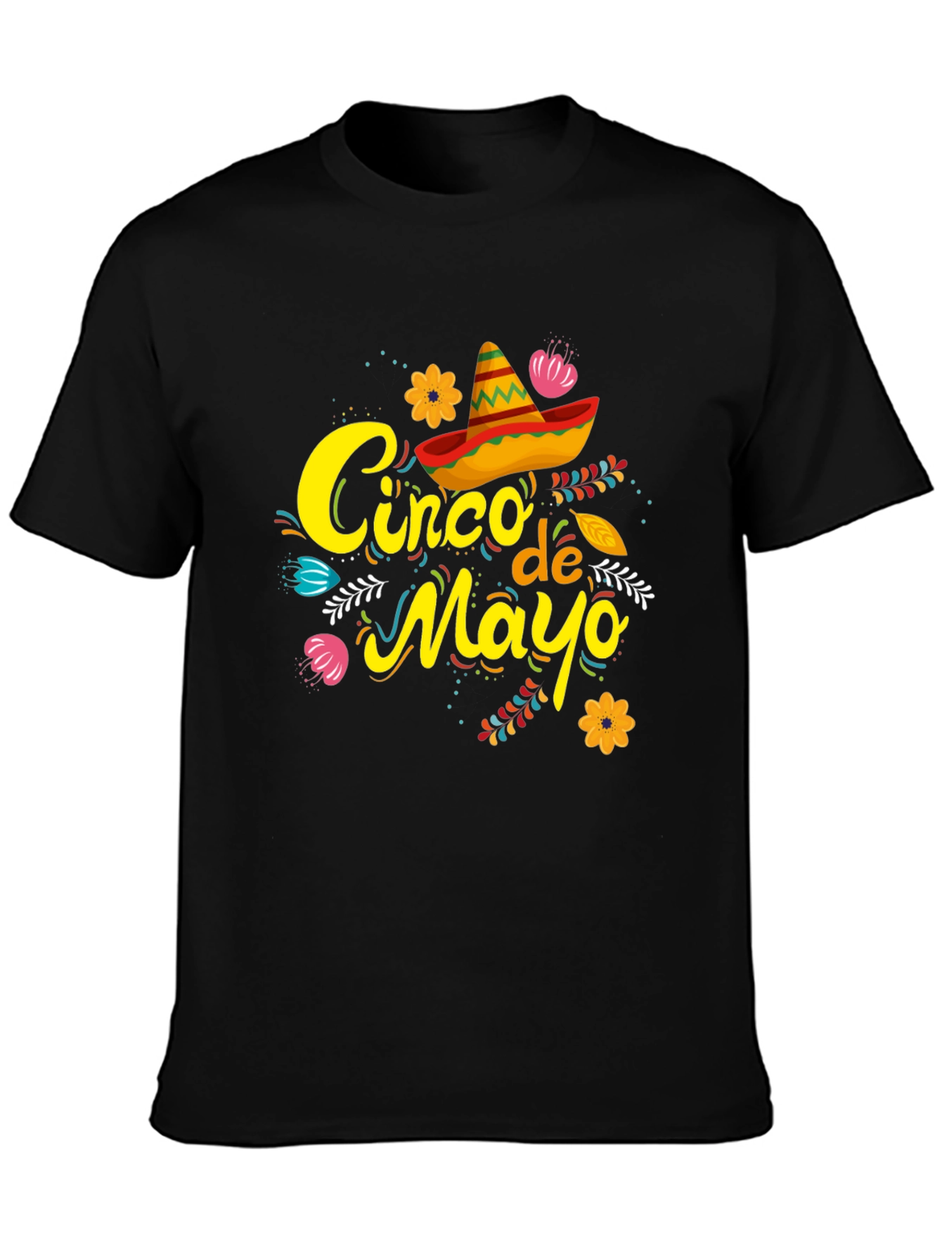 Cinco de Mayo T-Shirt - Black Graphic Tee