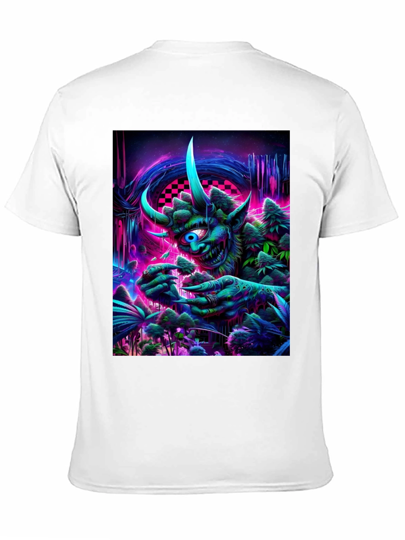 Psychedelic Monster Graphic T-Shirt