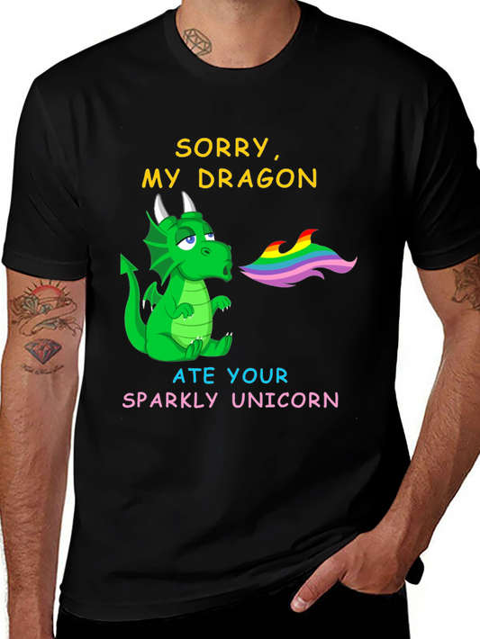 Sorry My Dragon Ate Your Unicorn Graphic Tee