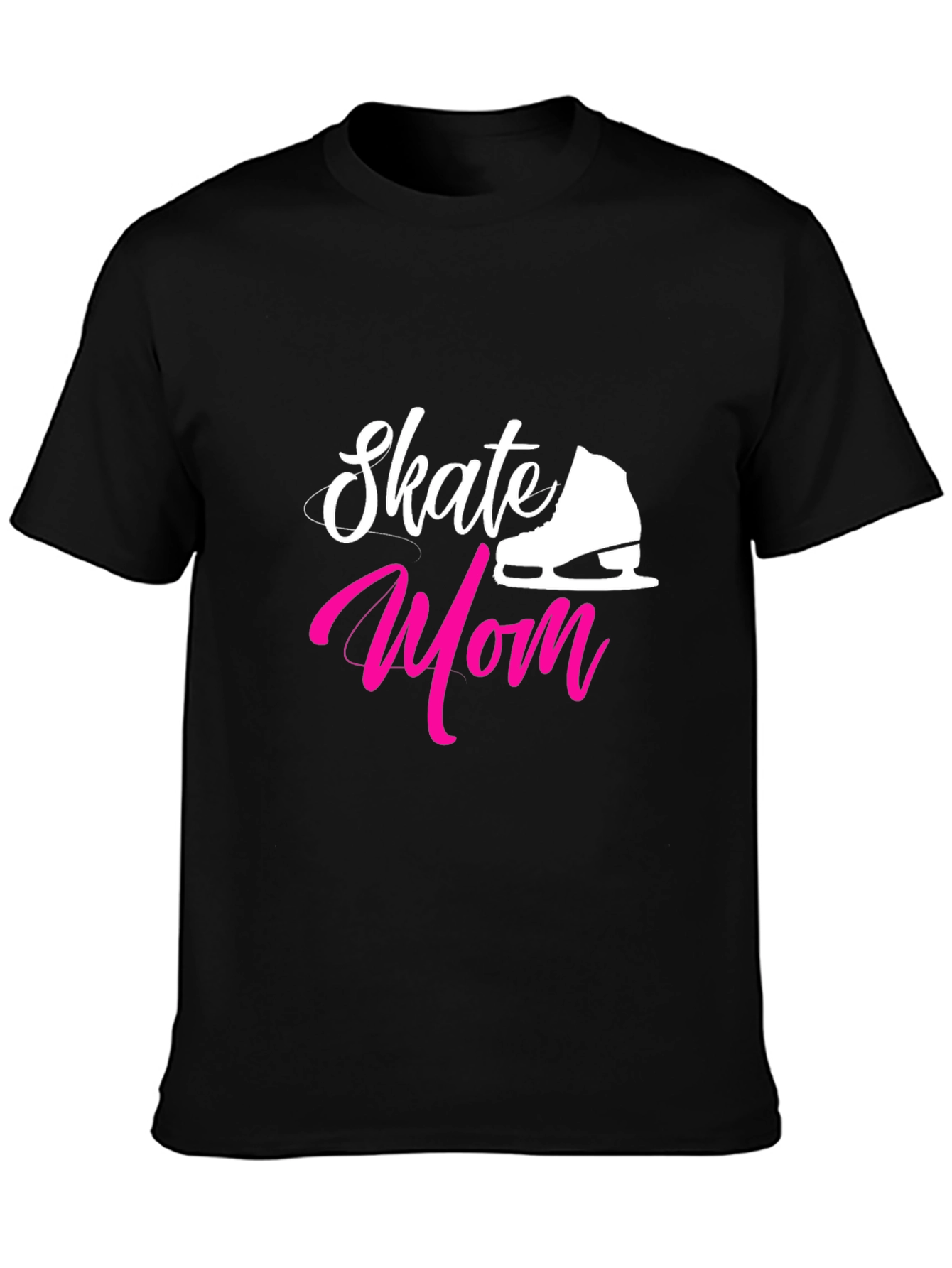 Skate Mom Graphic Tee - Black Cotton Blend