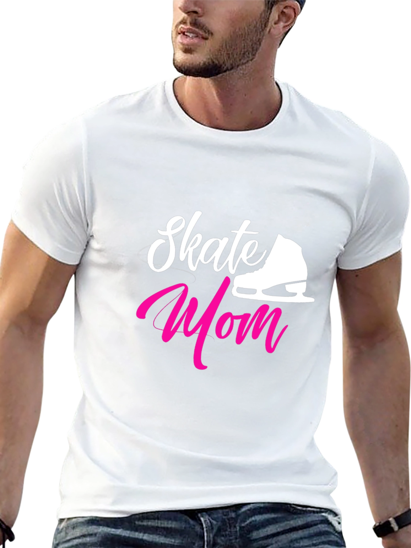 Skate Mom Graphic Tee - Black Cotton Blend