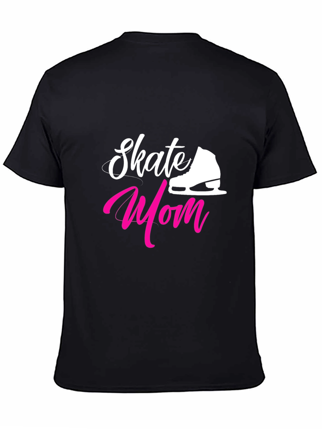 Skate Mom Graphic Tee - Black Cotton Blend