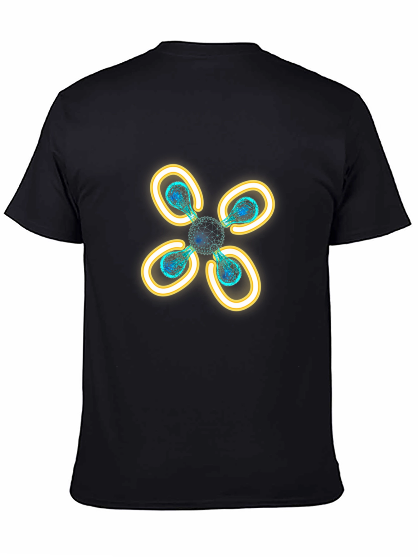 Geometric Floral Tee - Modern Design