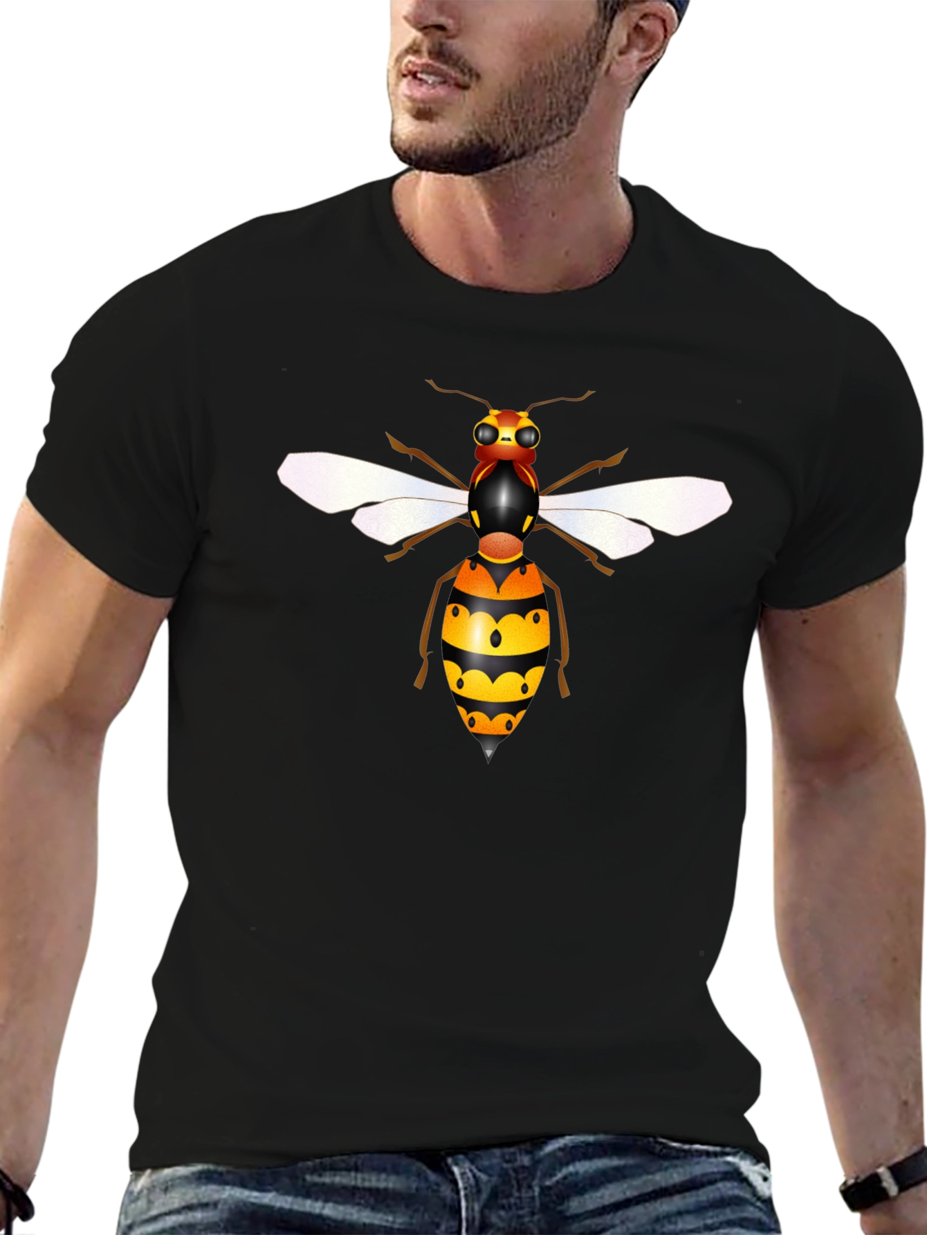 Hornet Graphic Black T-Shirt