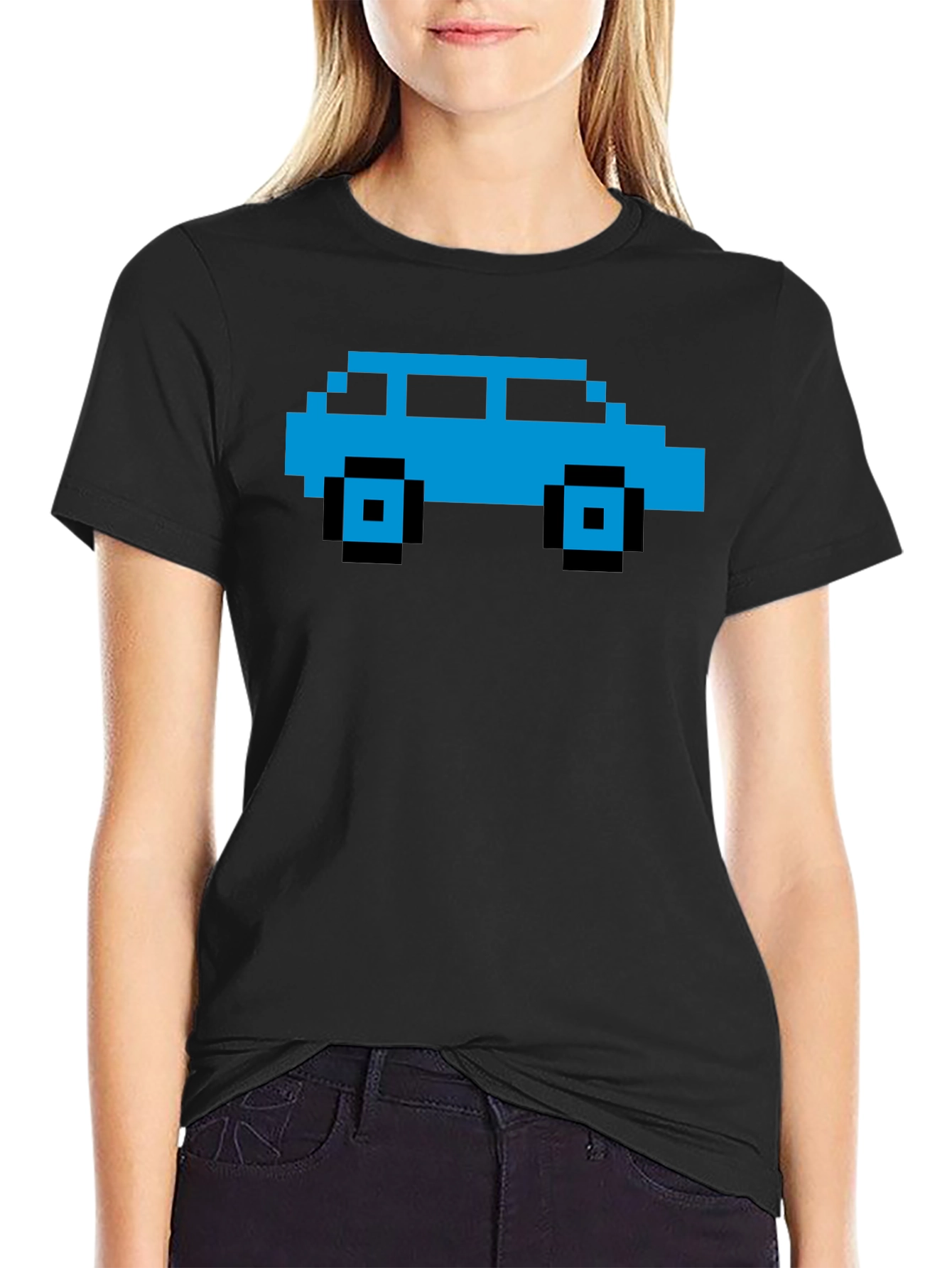 Pixel Car Graphic Tee - Retro Gaming Style