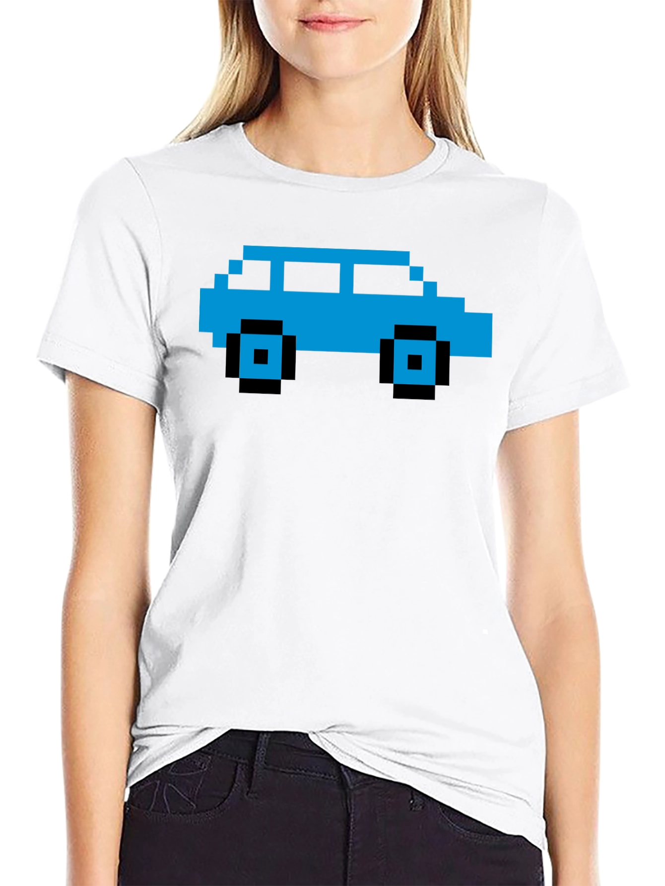 Pixel Car Graphic Tee - Retro Gaming Style