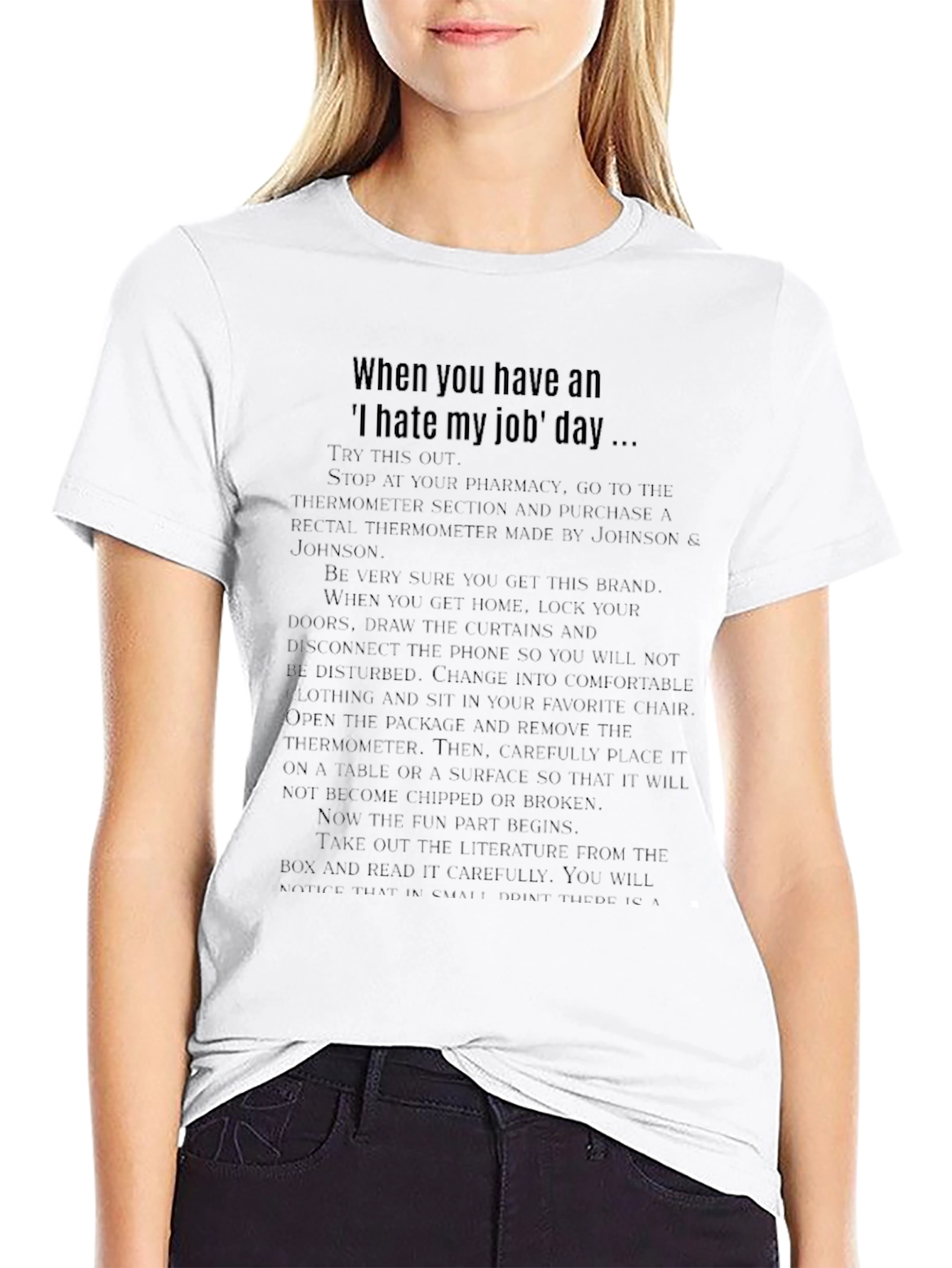 I Hate My Job Day T-Shirt Funny Novelty Tee