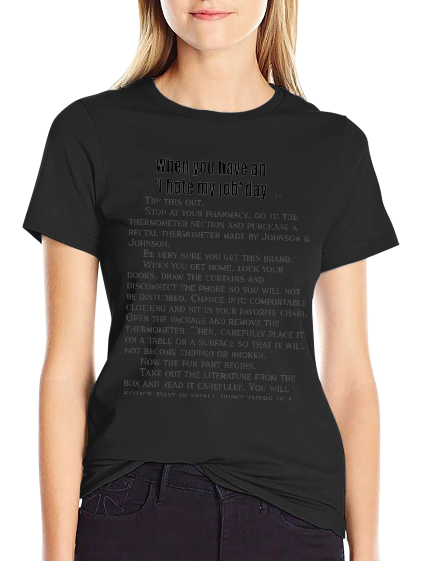 I Hate My Job Day T-Shirt Funny Novelty Tee