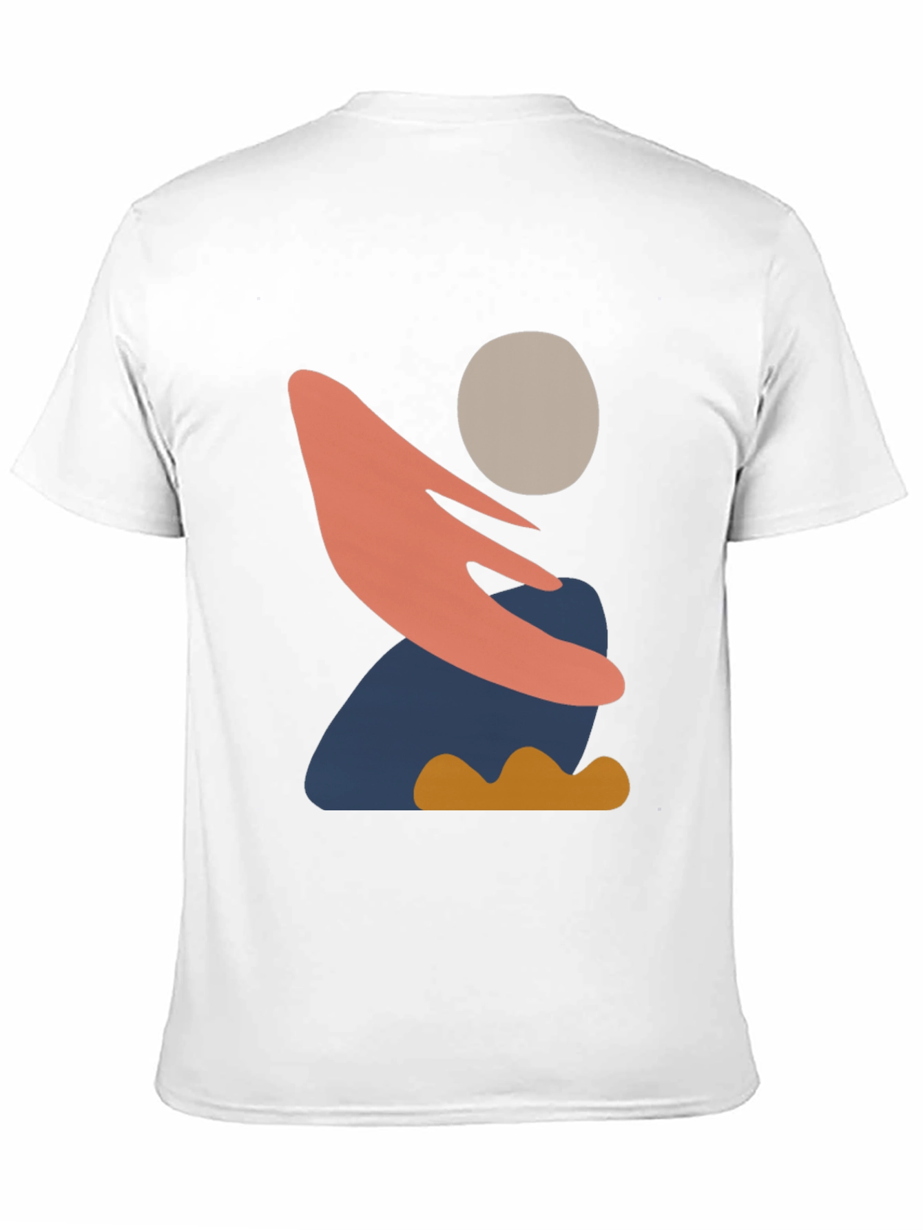 Abstract Graphic Print Mens Black T-Shirt