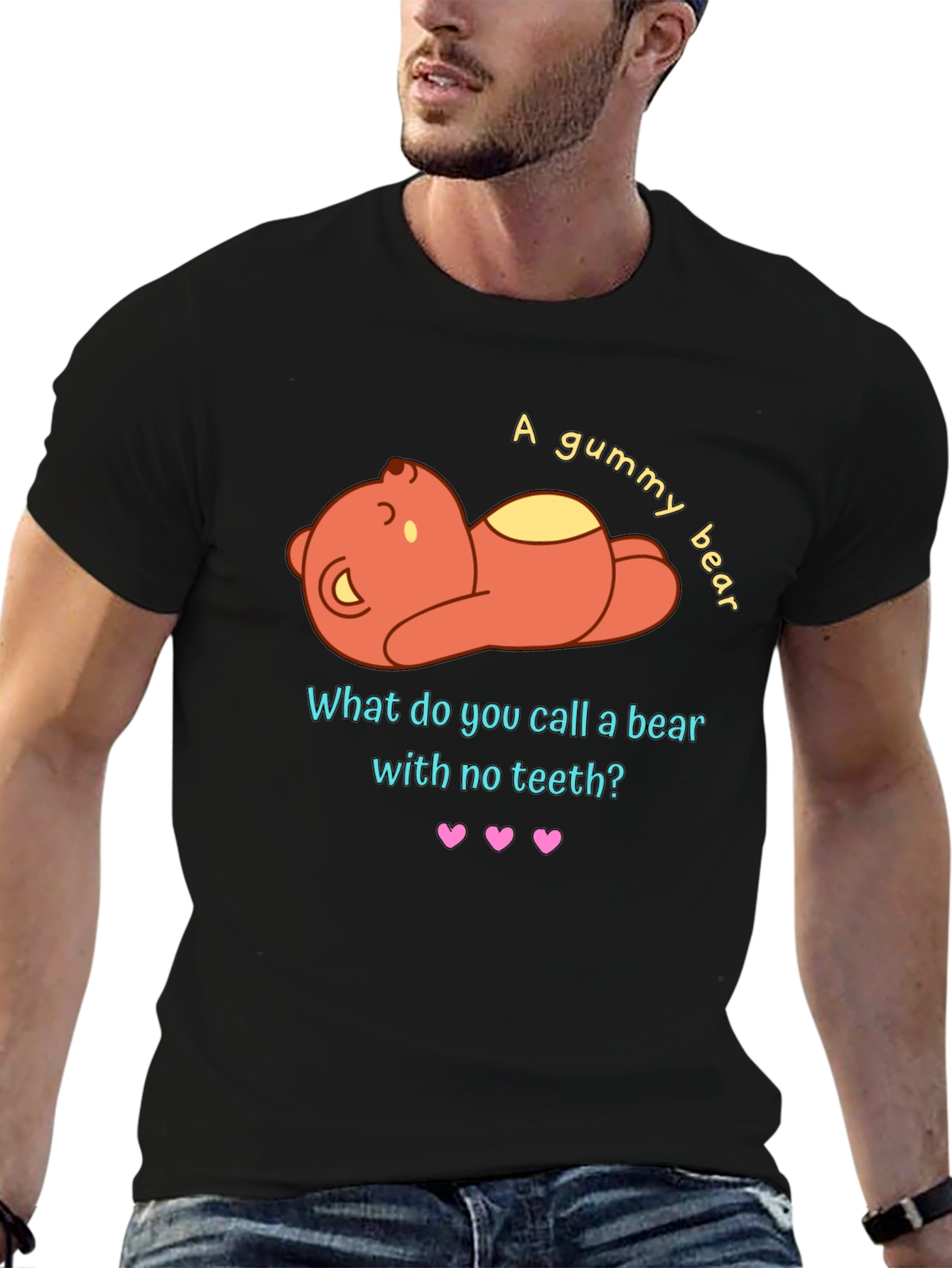 Gummy Bear Pun Graphic T-Shirt - Funny Novelty Tee