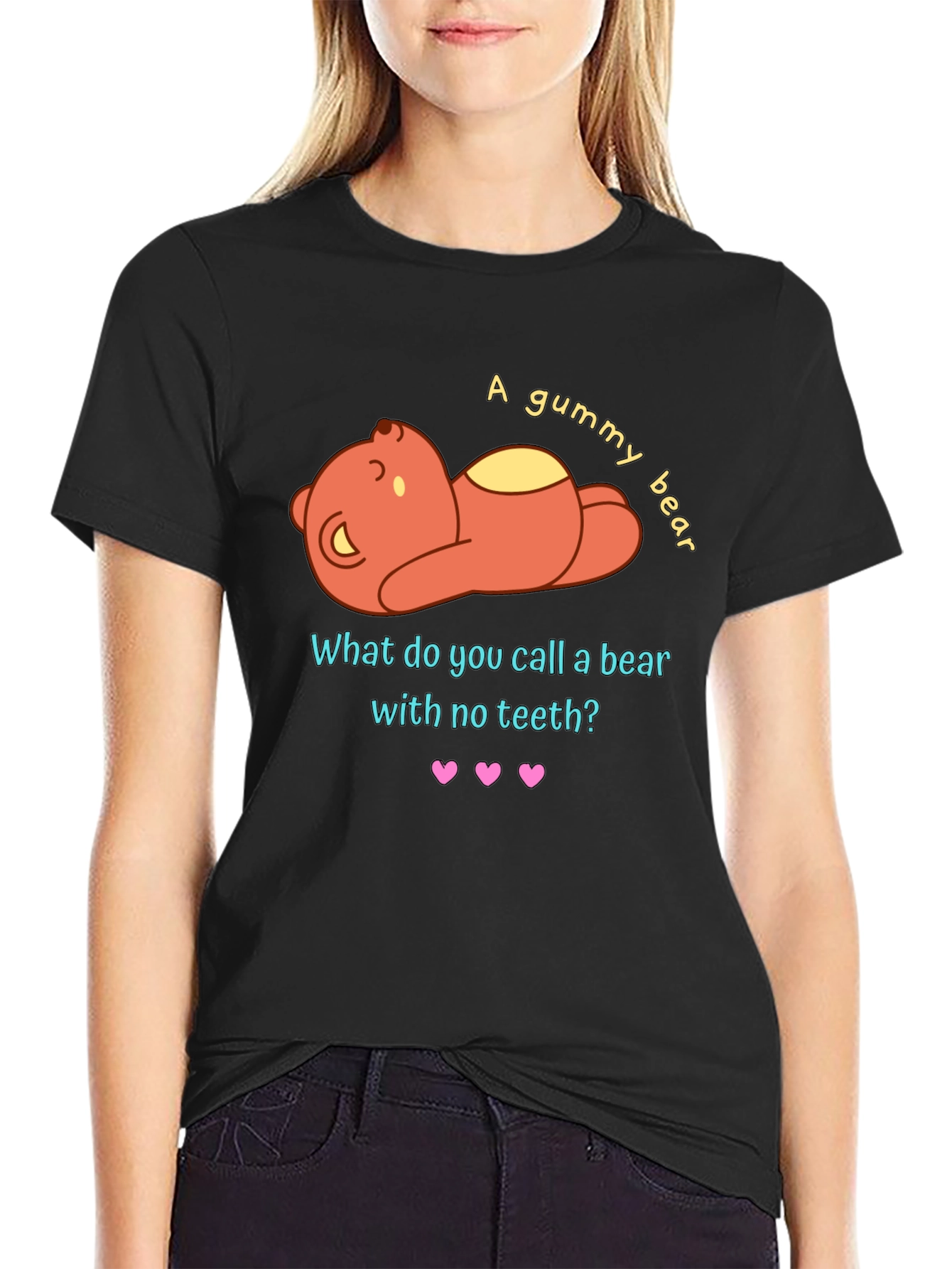 Gummy Bear Pun Graphic T-Shirt - Funny Novelty Tee