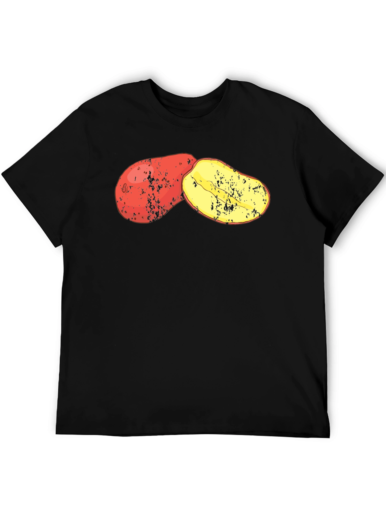 Potato Graphic Black T-Shirt