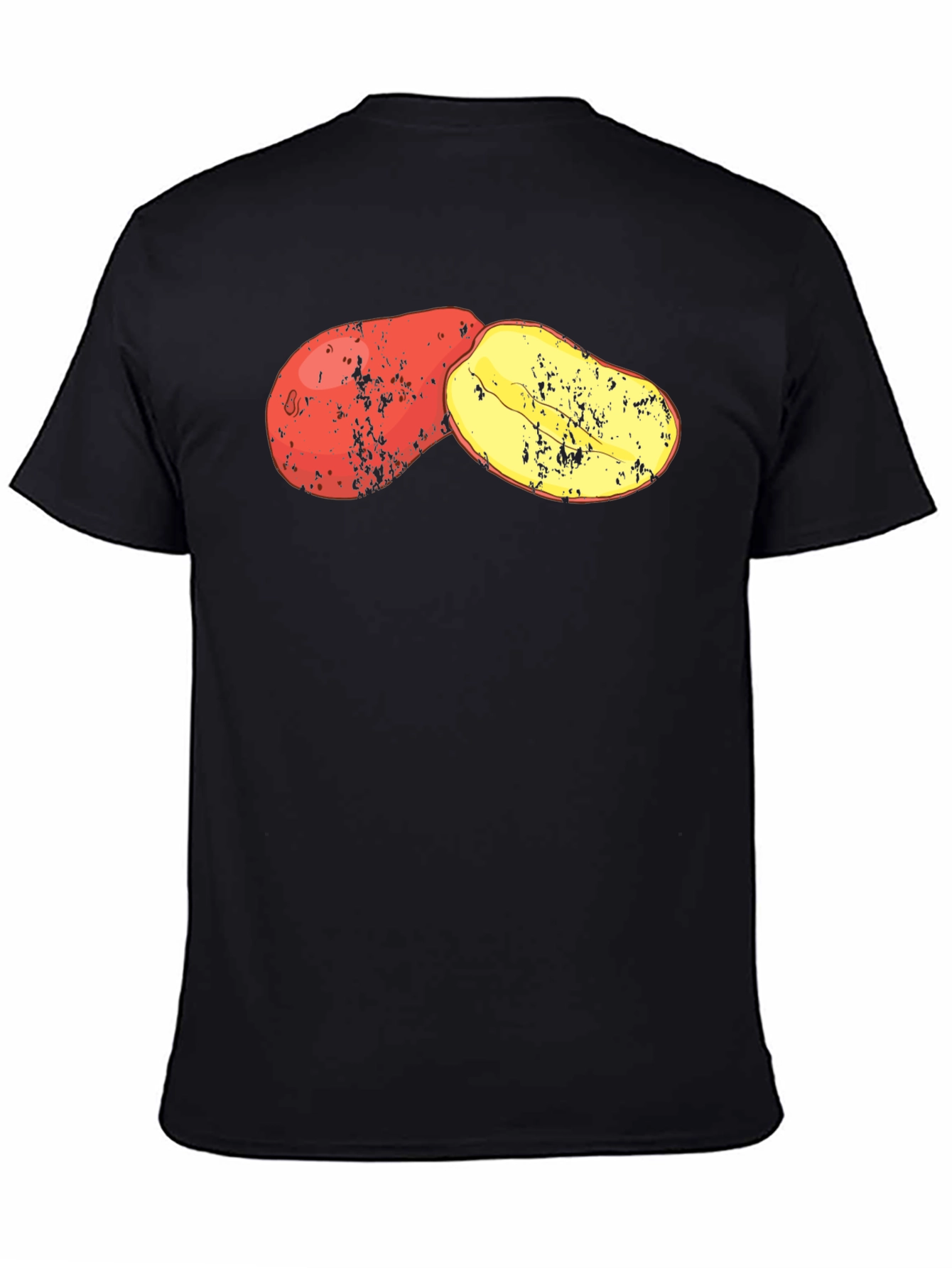 Potato Graphic Black T-Shirt