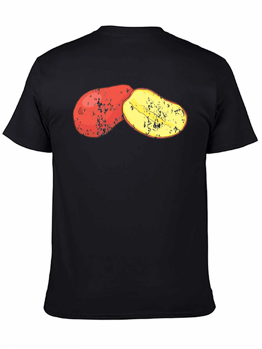 Potato Graphic Black T-Shirt