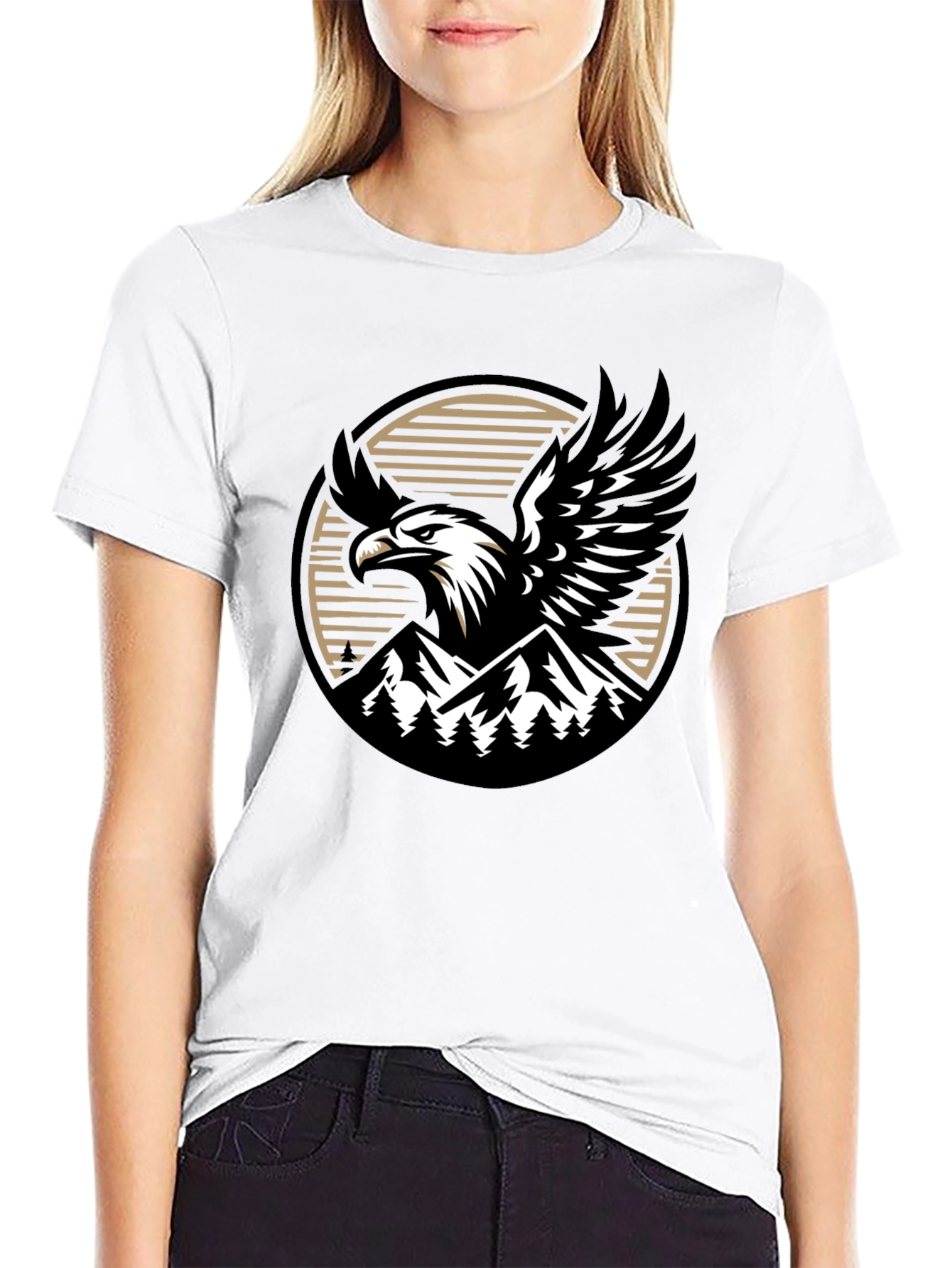 Eagle Mountain Black Graphic Tee