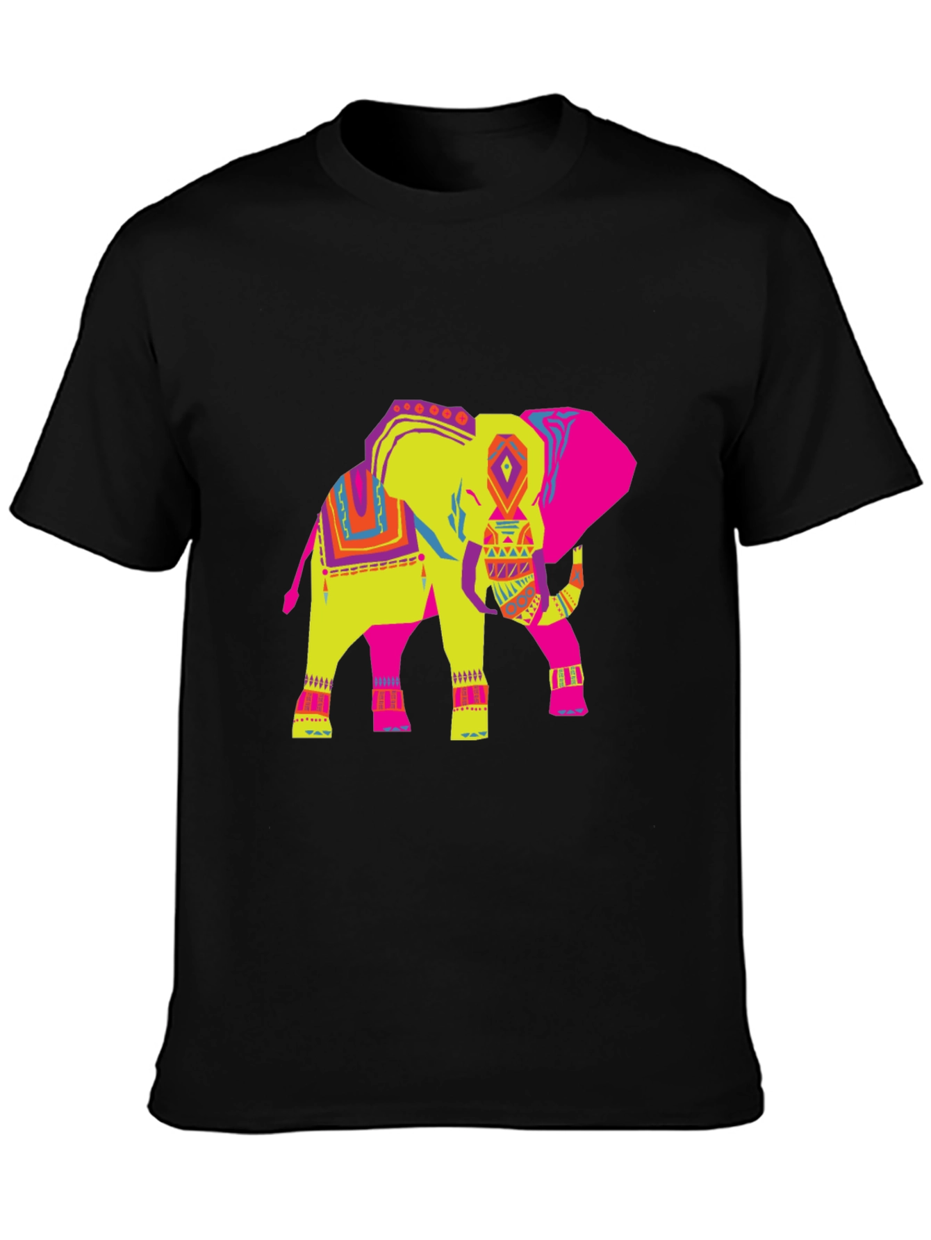 Vibrant Elephant Graphic Tee