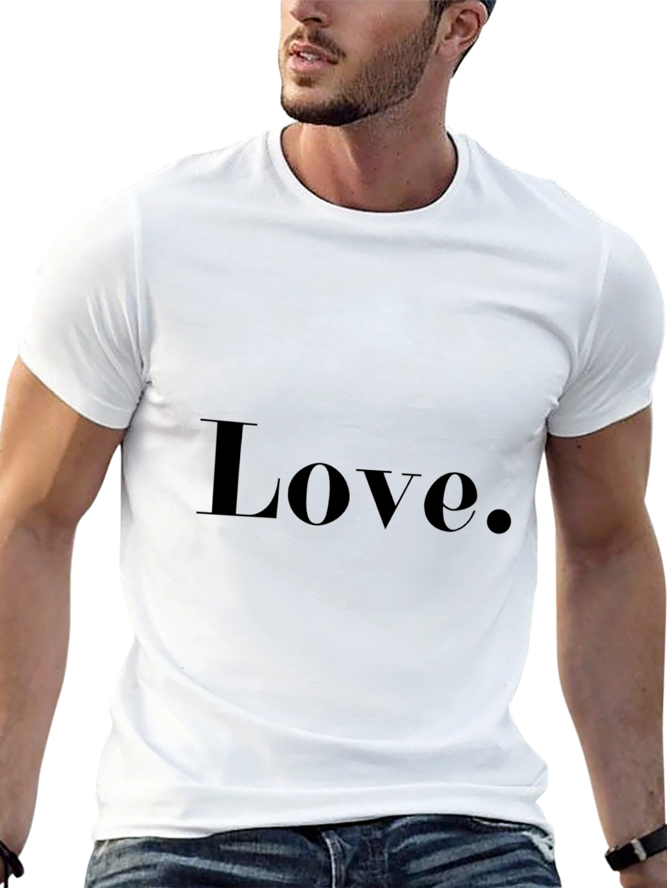 Love Graphic Tee - Stylish Unisex Black T-Shirt