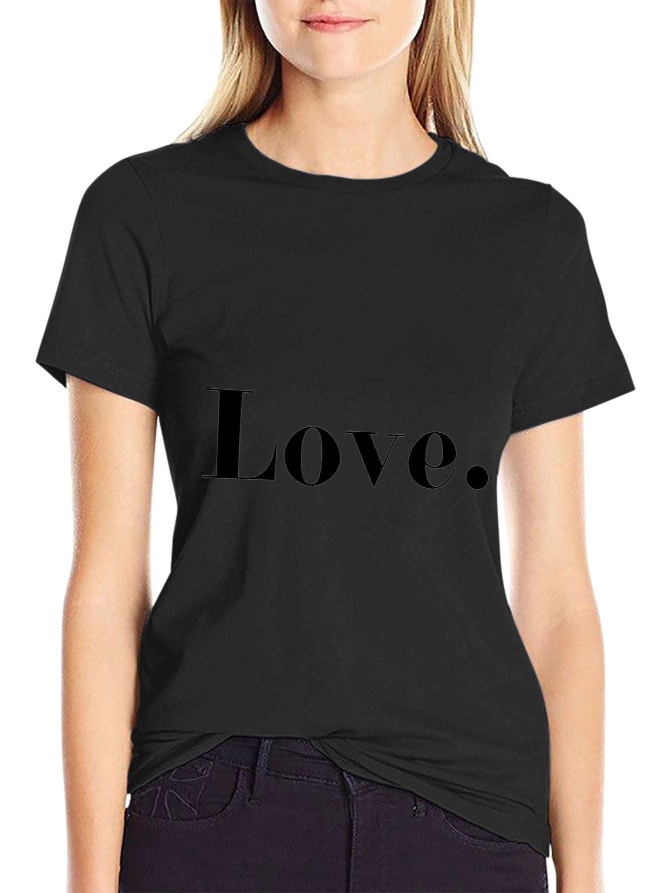 Love Graphic Tee - Stylish Unisex Black T-Shirt