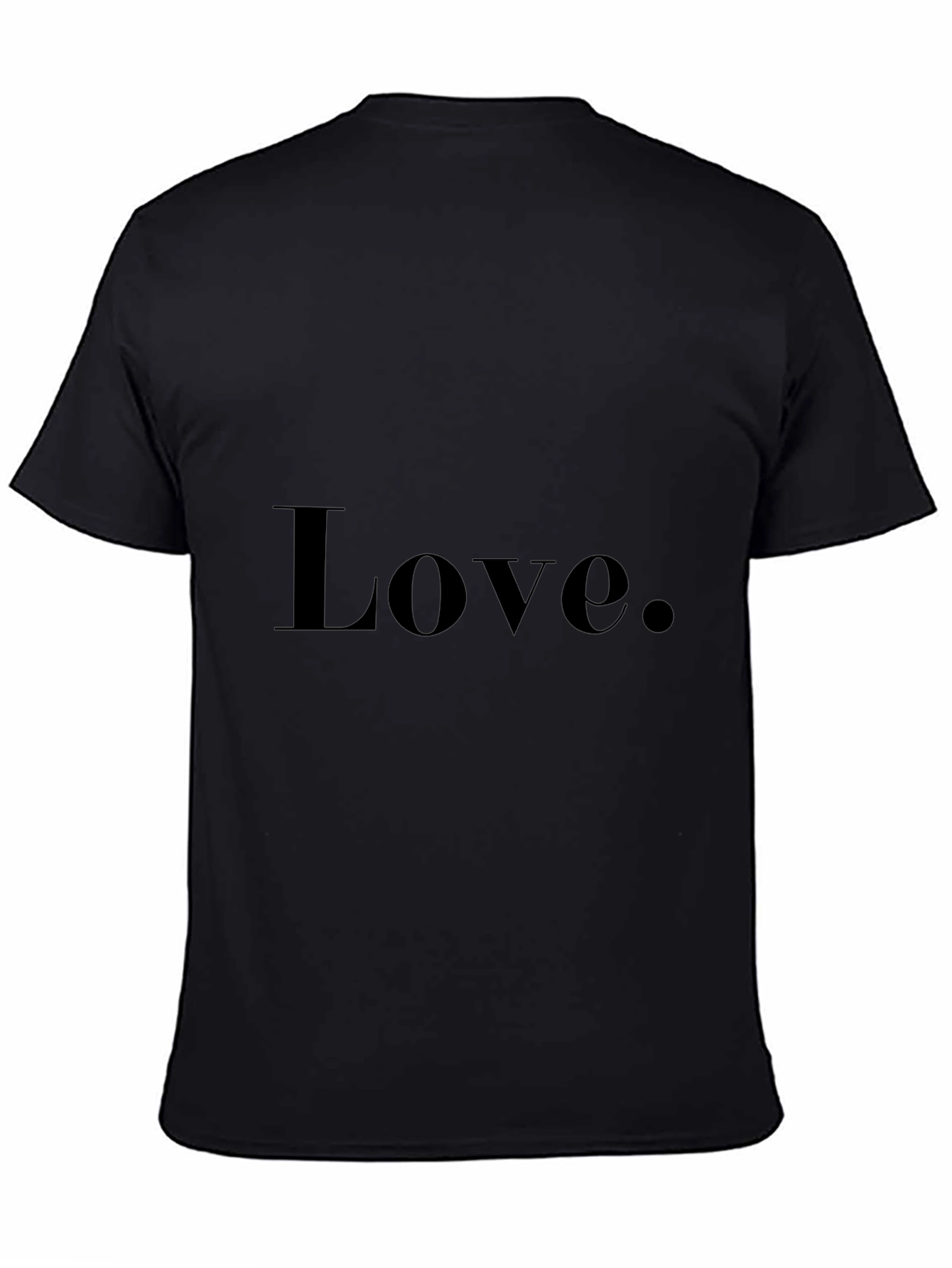 Love Graphic Tee - Stylish Unisex Black T-Shirt
